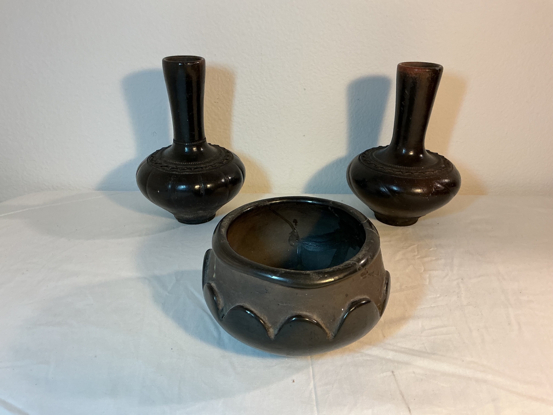 3 Vintage Ceramic vessels - image 1 of 7