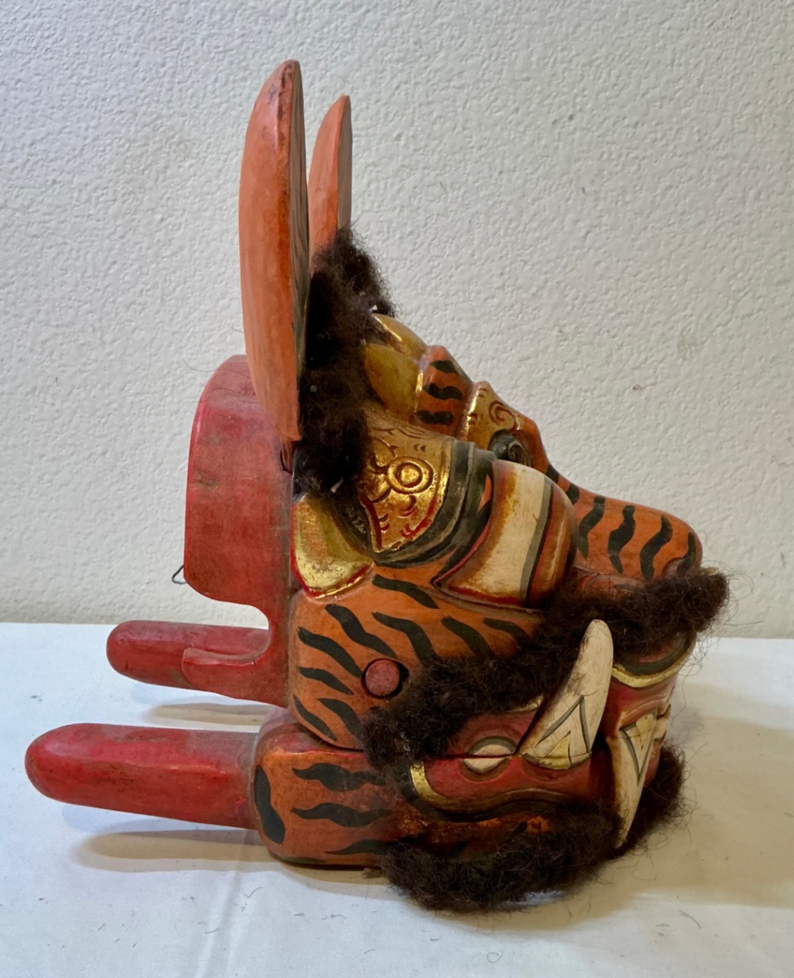 Balinese Barong Folk Art wood mask - image 2 of 5