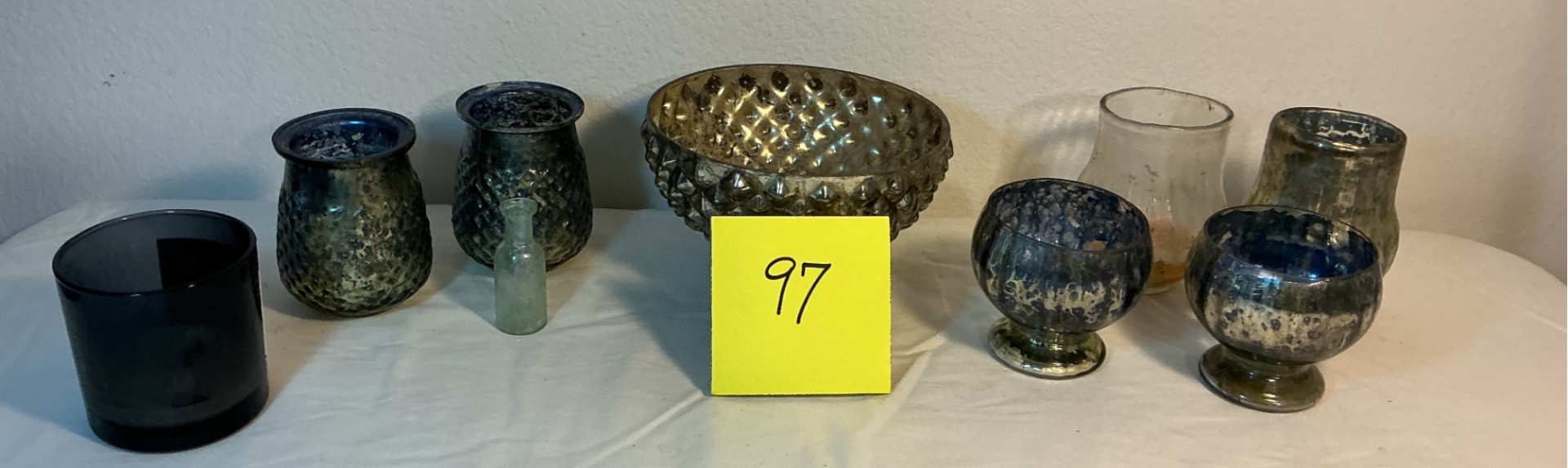 Vintage Blown Art Glass cups and bowls. - image 1 of 5