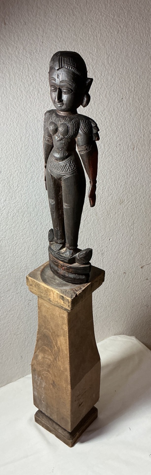 Wayang  Kulit Shadow Puppet & Marapachi Bommai Wooden Figurine - image 2 of 5