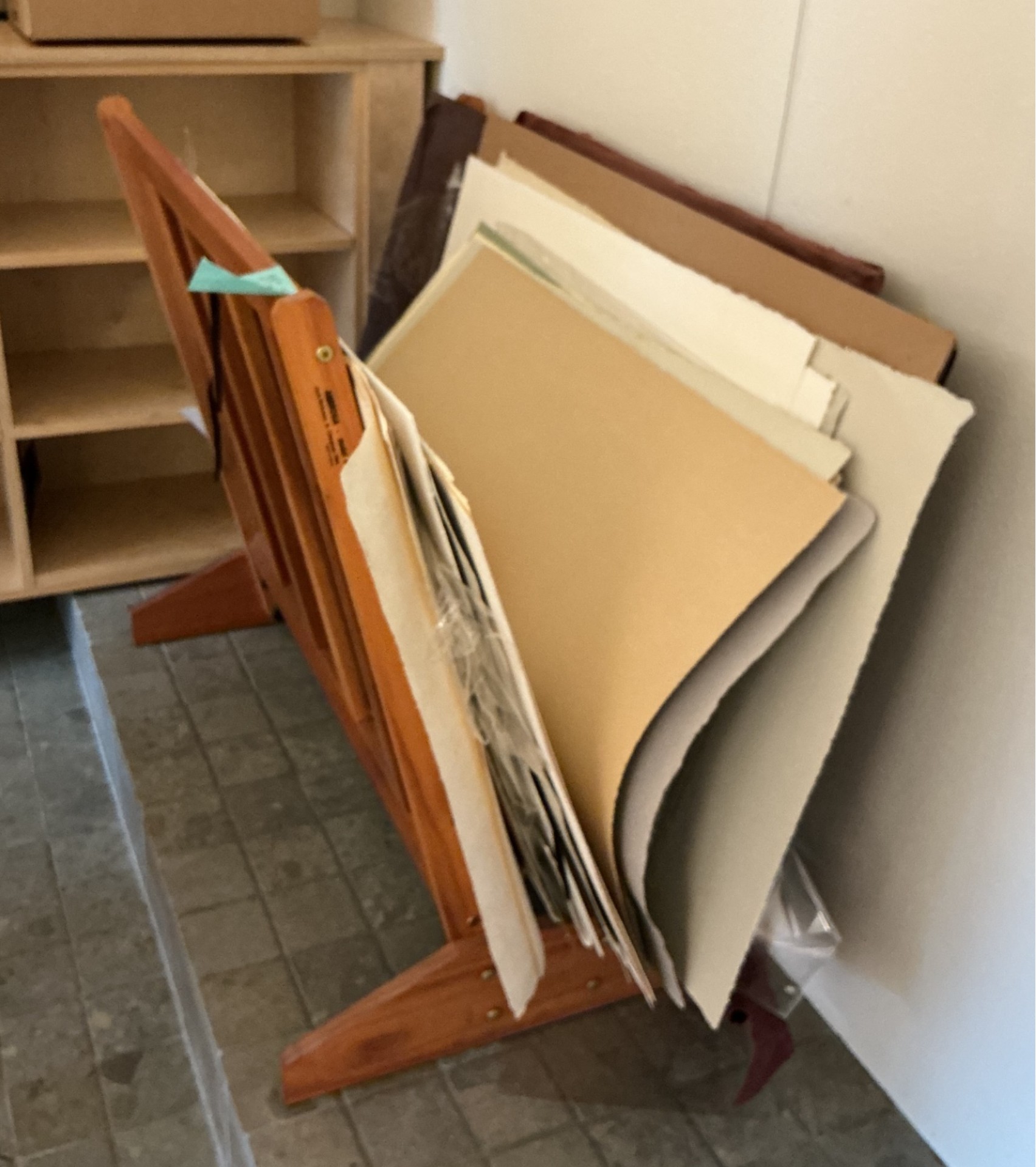 Art paper Storage Rack, Full of art Paper - image 1 of 7
