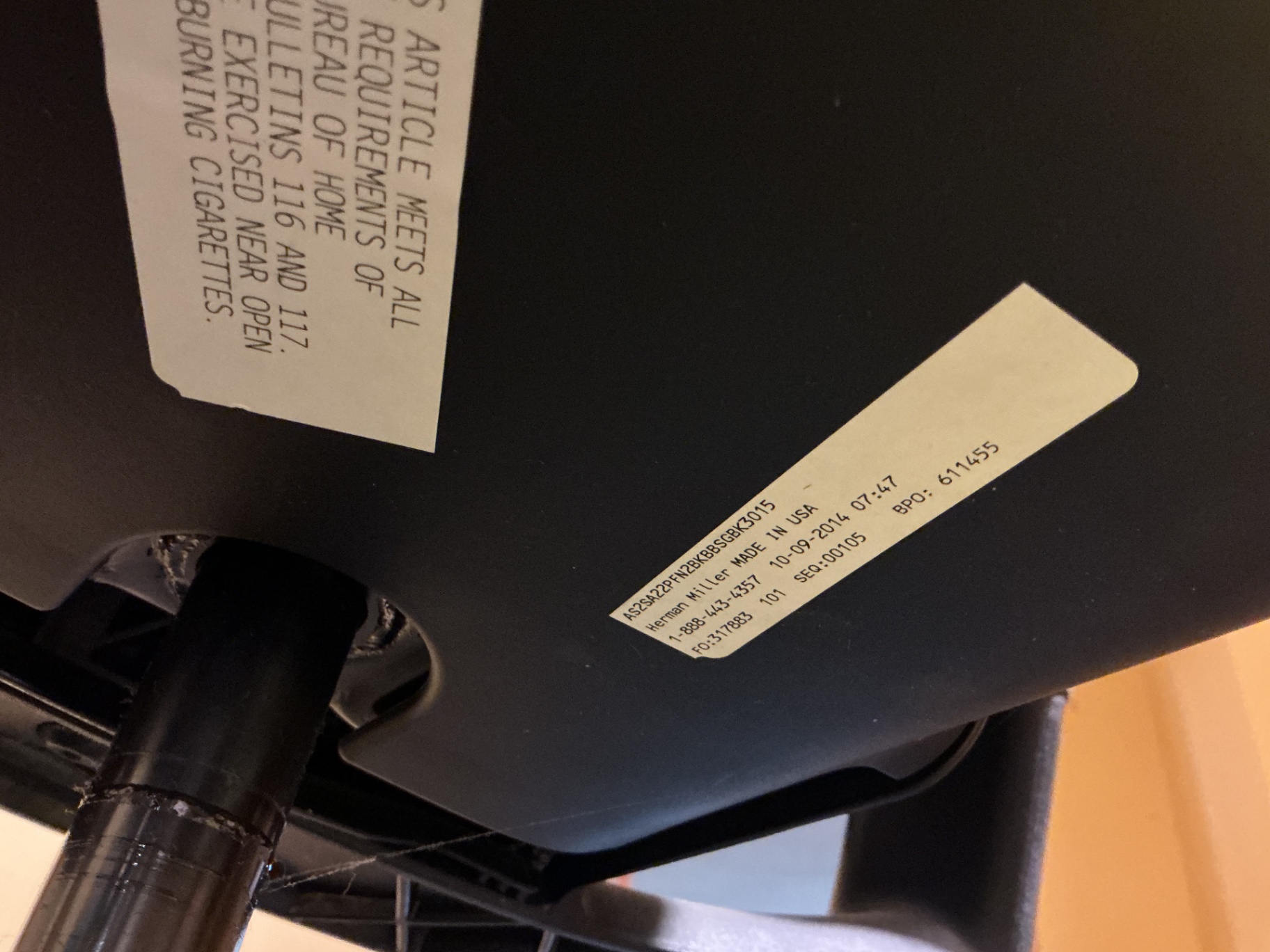 Herman Miller Sayl Office chair, desk lamp - image 4 of 5