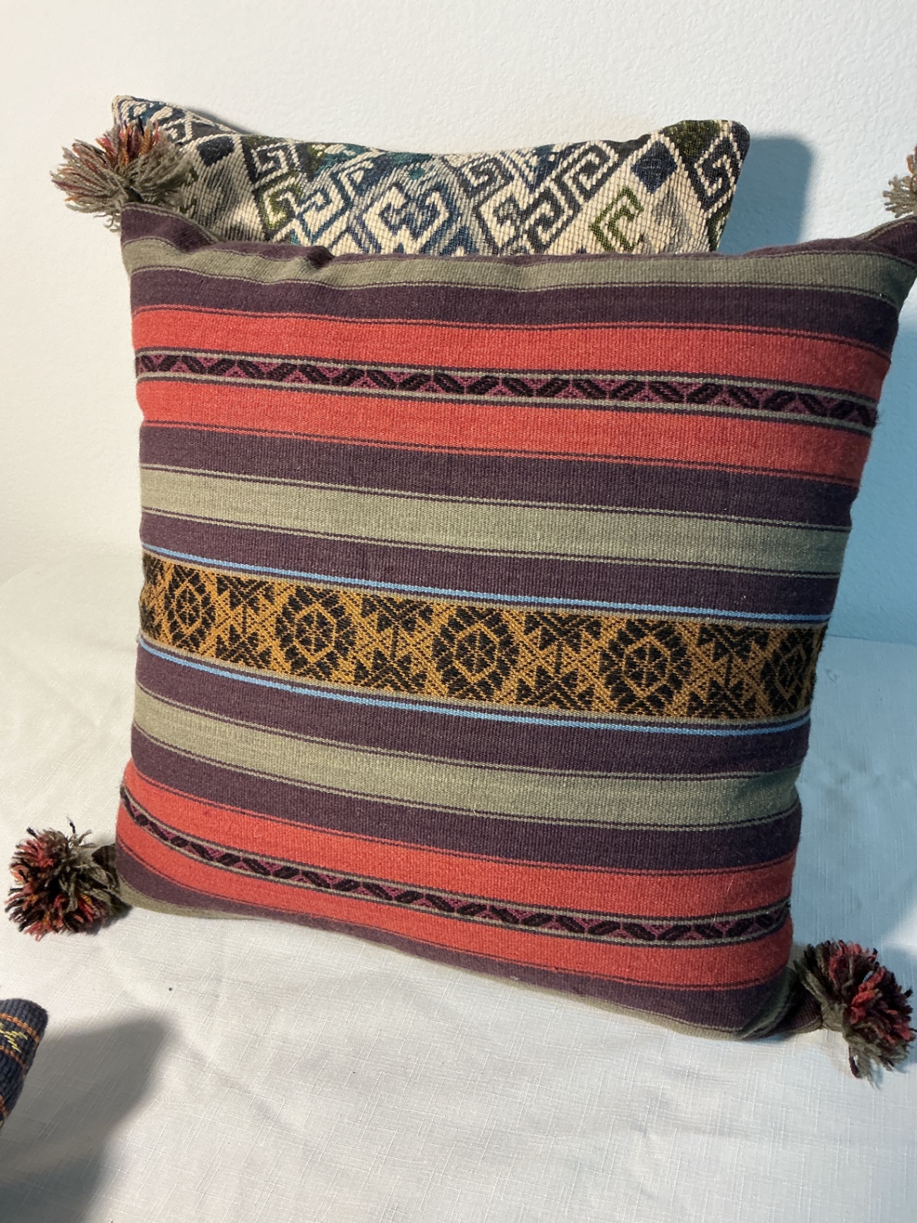 Three vintage rug pillows - image 3 of 5