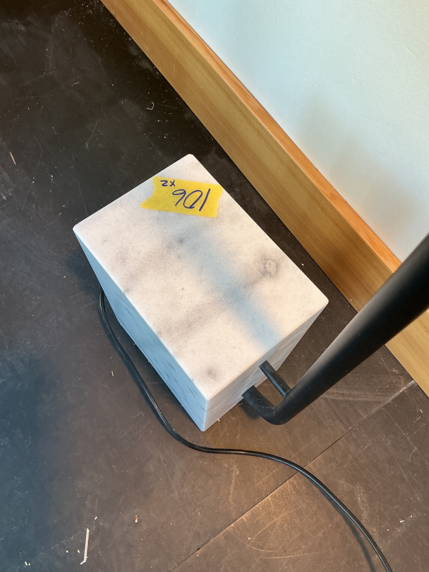 Herman Miller Sayl Office Chair, Marble stand floor lamp - image 9 of 10