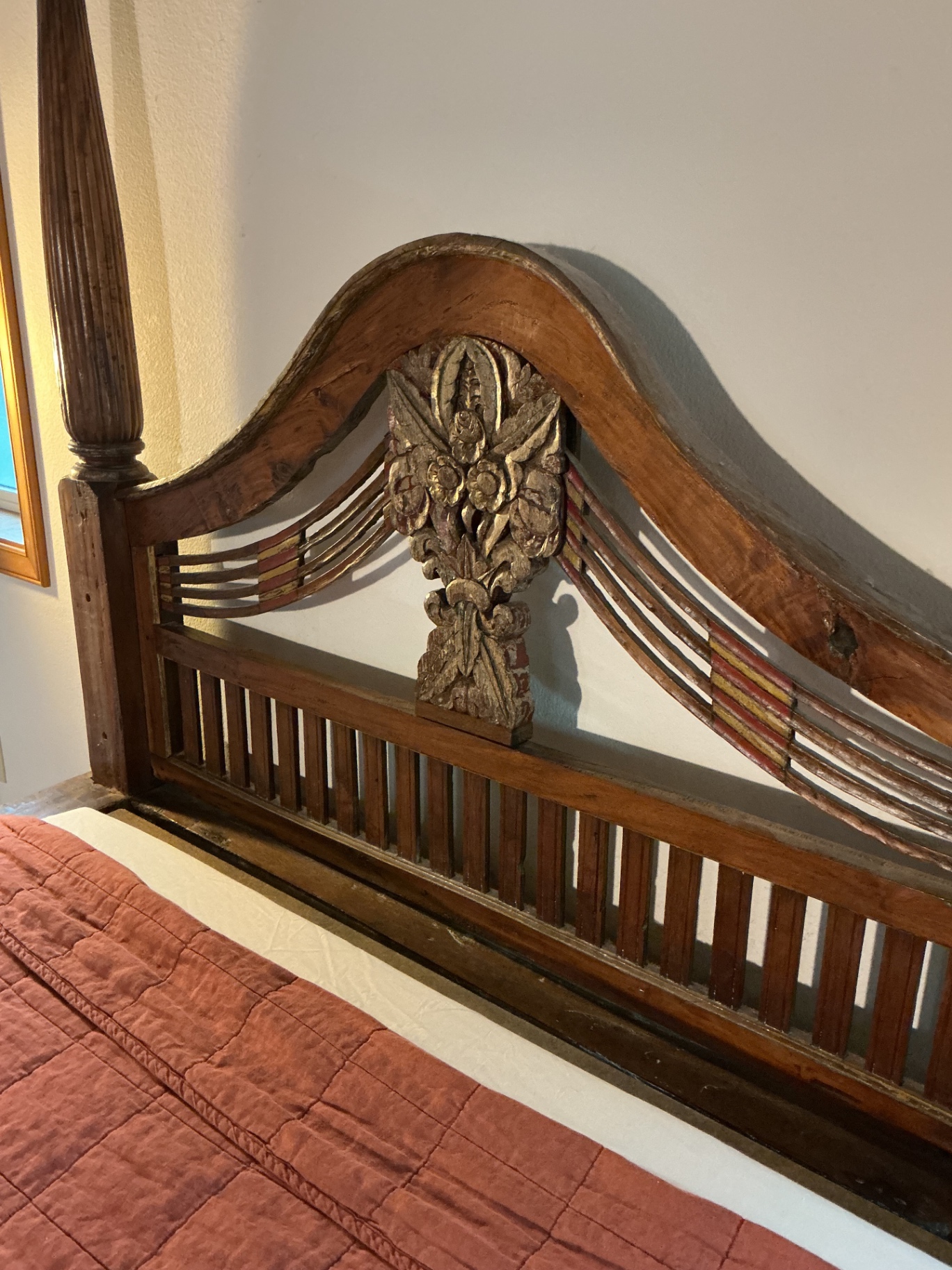 Indonesian Solid Wood Canopy bed - image 4 of 14