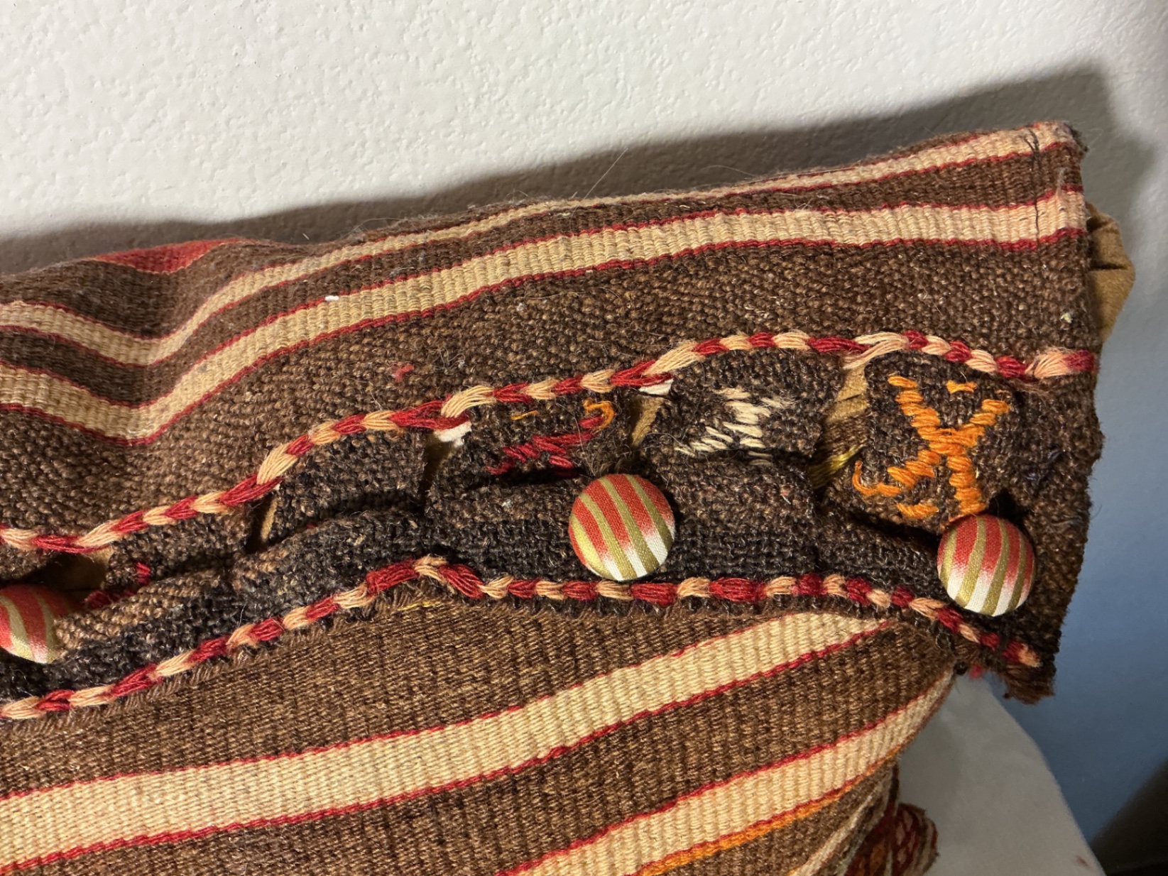 Kilm throw pillow and one other - image 3 of 5
