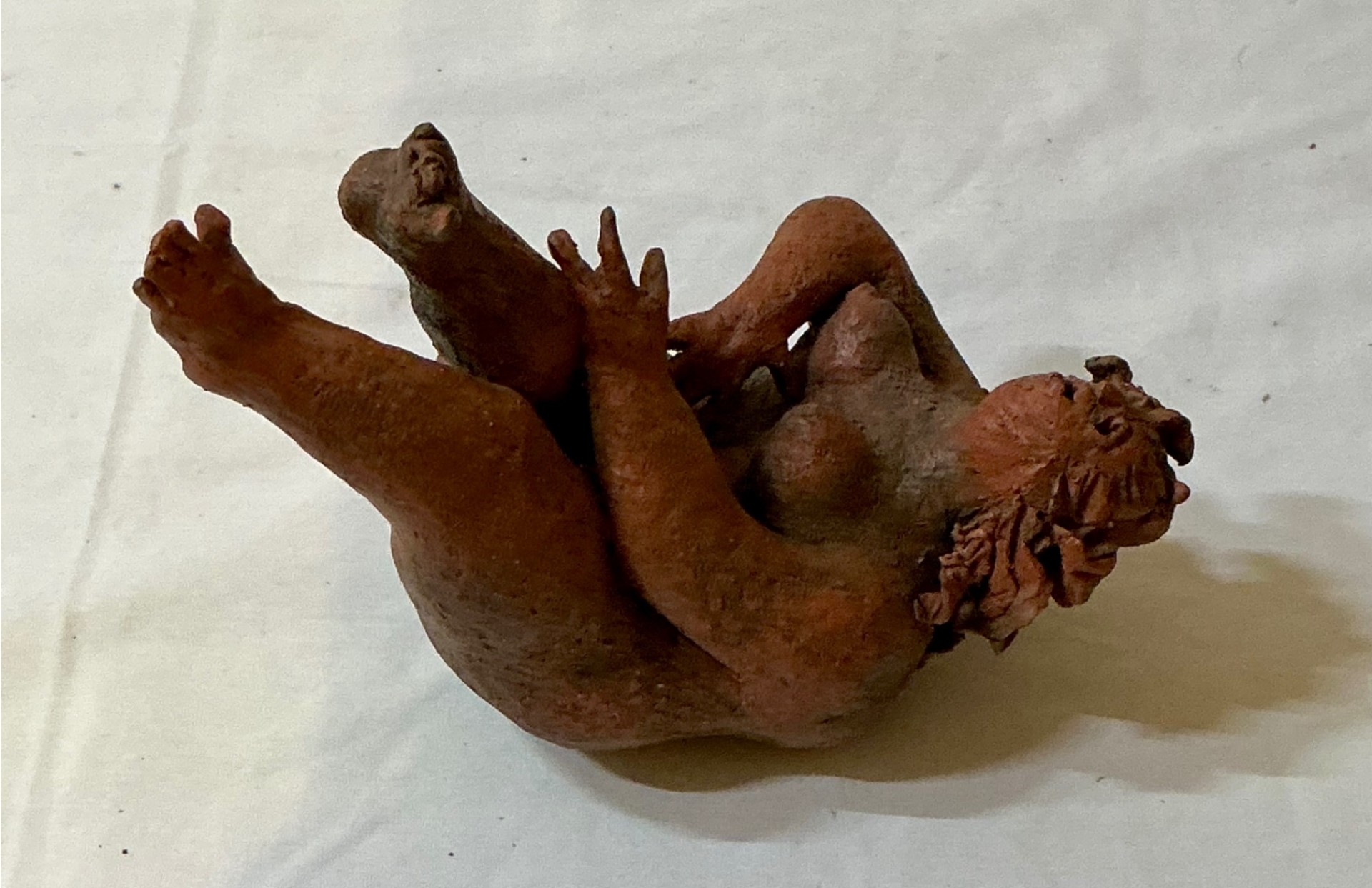 Trio of Terra cotta Rubenesque Nudes - image 8 of 14