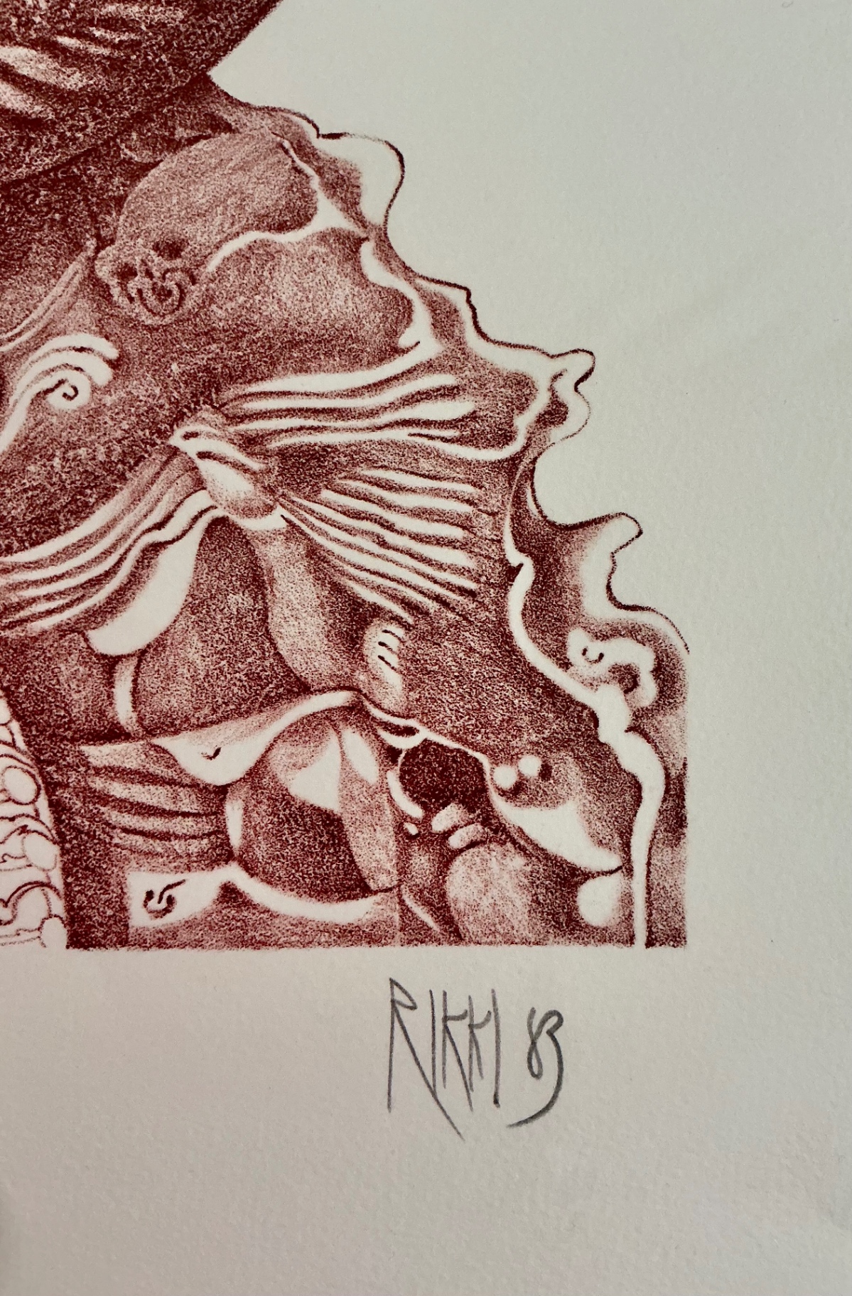 4 Numbered Prints by Rikki on paper - image 9 of 12