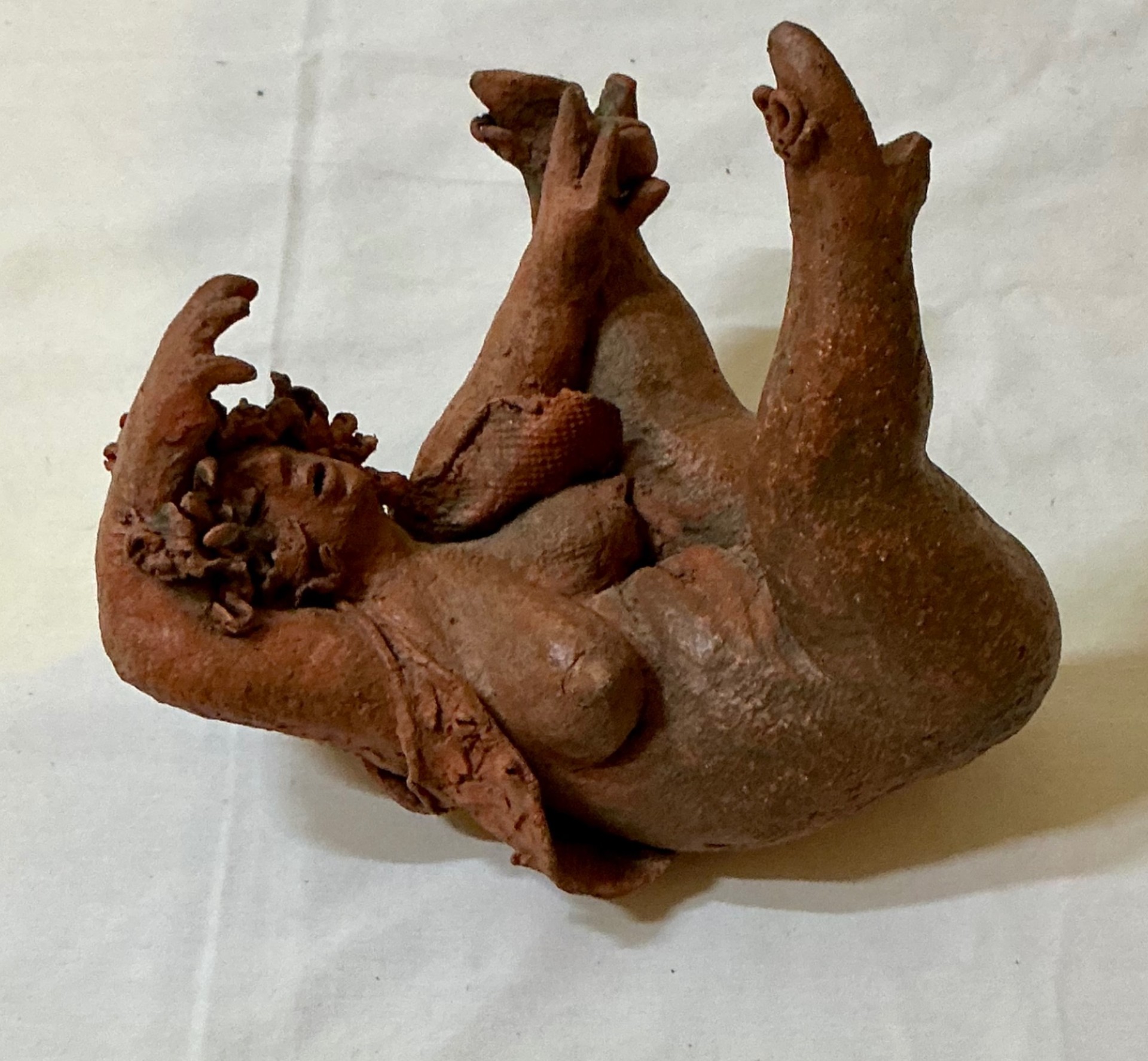 Trio of Terra cotta Rubenesque Nudes - image 11 of 14