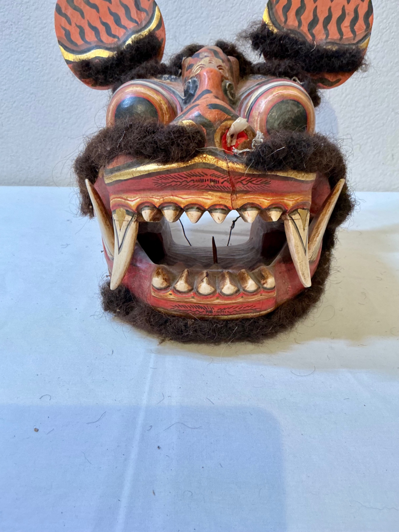 Balinese Barong  Folk Art wood mask - image 5 of 5