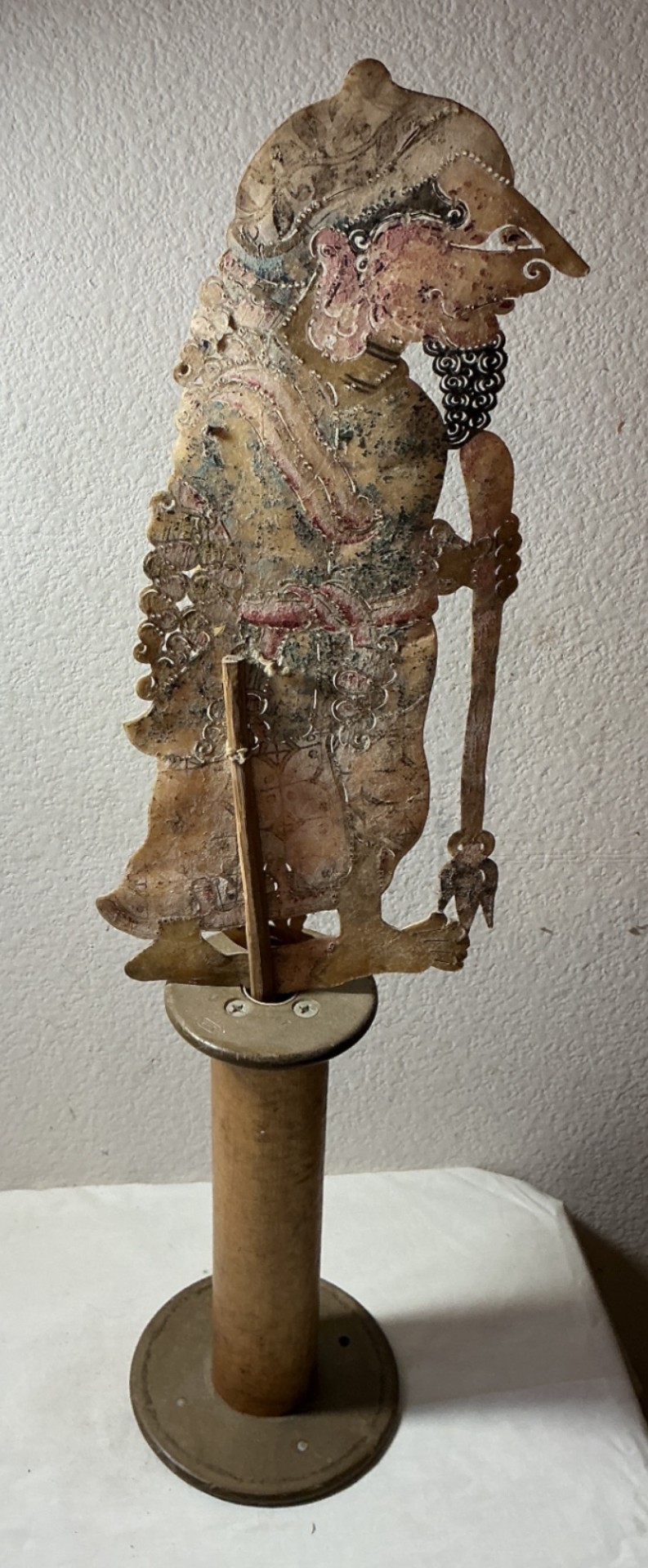 Wayang  Kulit Shadow Puppet & Marapachi Bommai Wooden Figurine - image 4 of 5