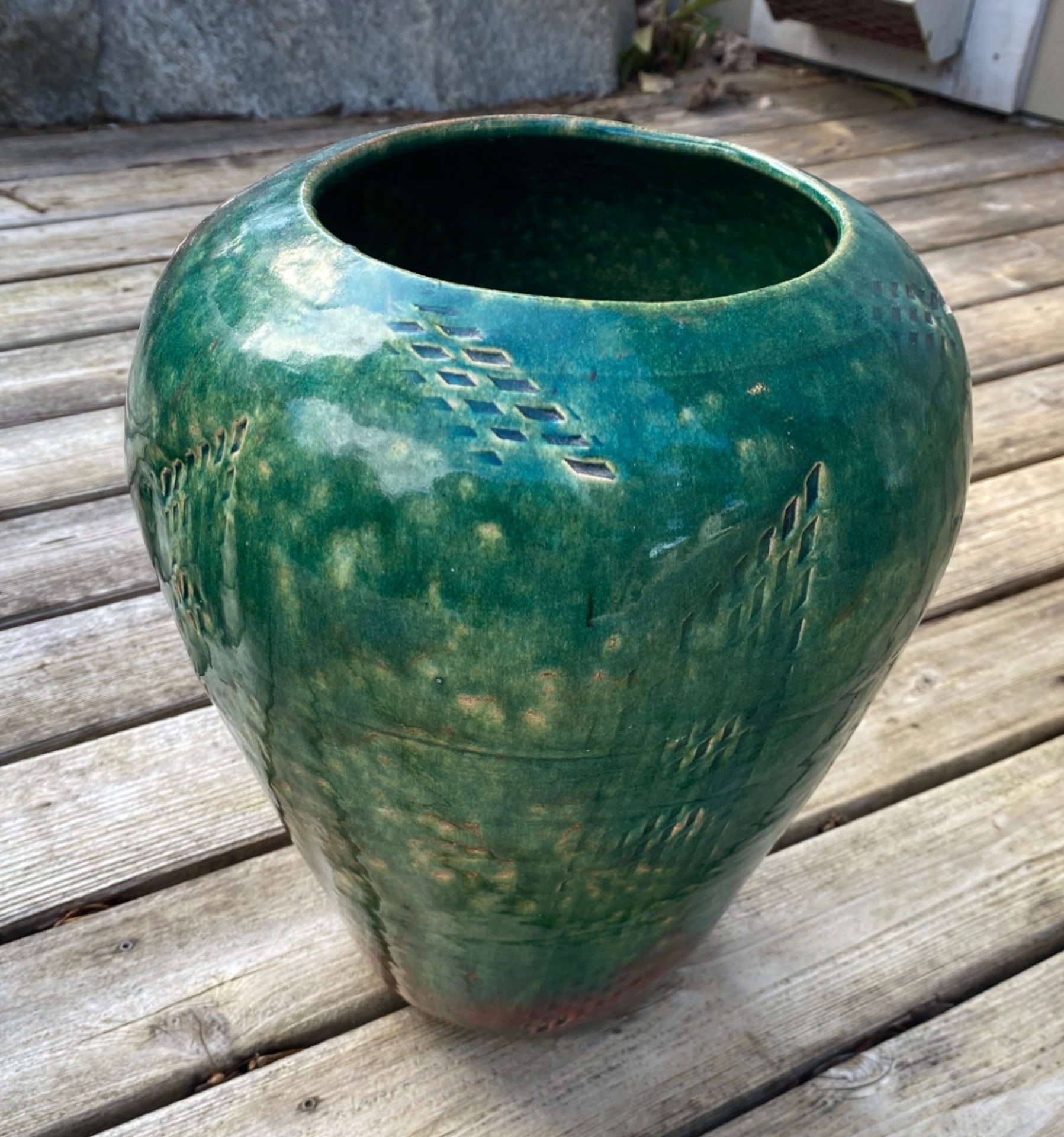 Glazed Pottery Planters - image 2 of 7