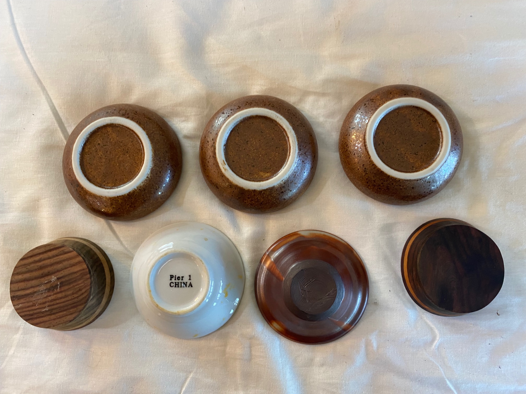 Hand Made pottery bowls, spoons, and drinking cups - image 13 of 22