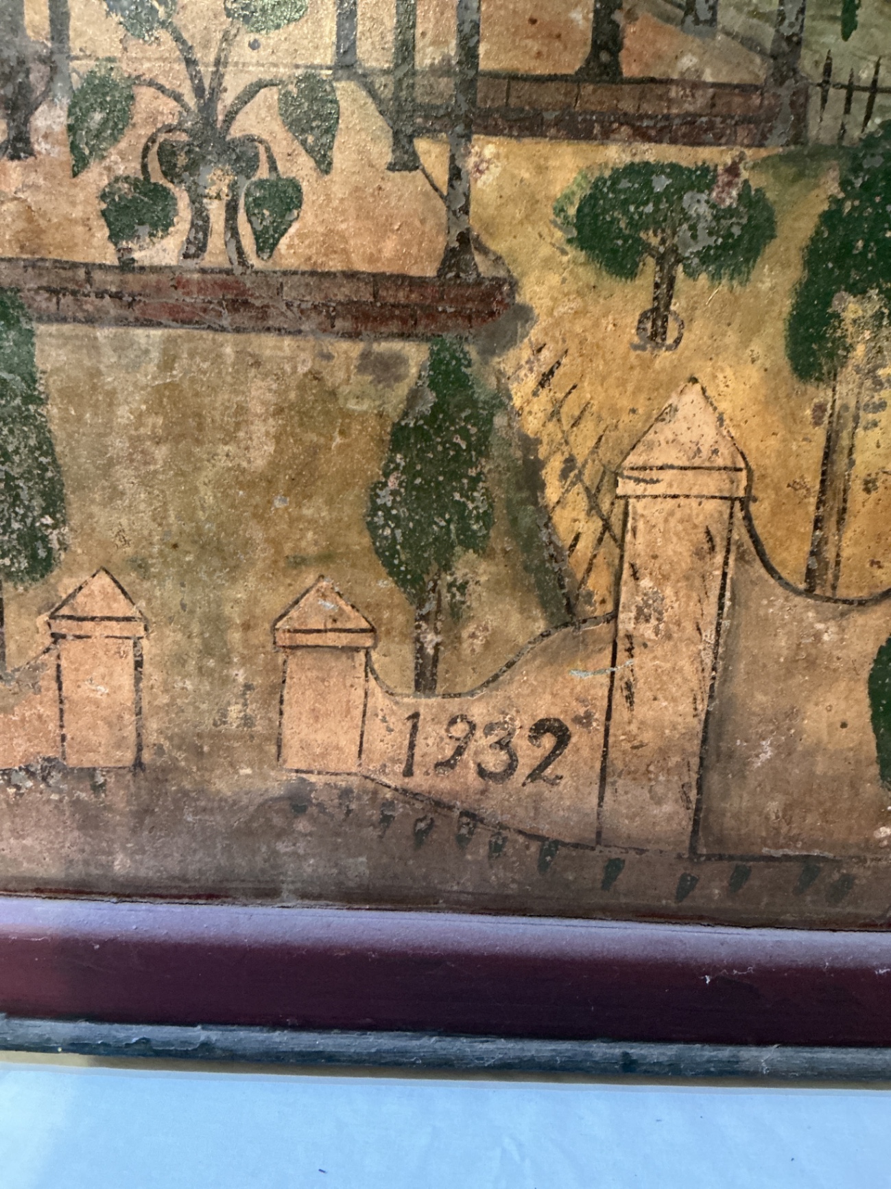 Antique Indonesian Two sided painting, dated 1932 - image 6 of 6