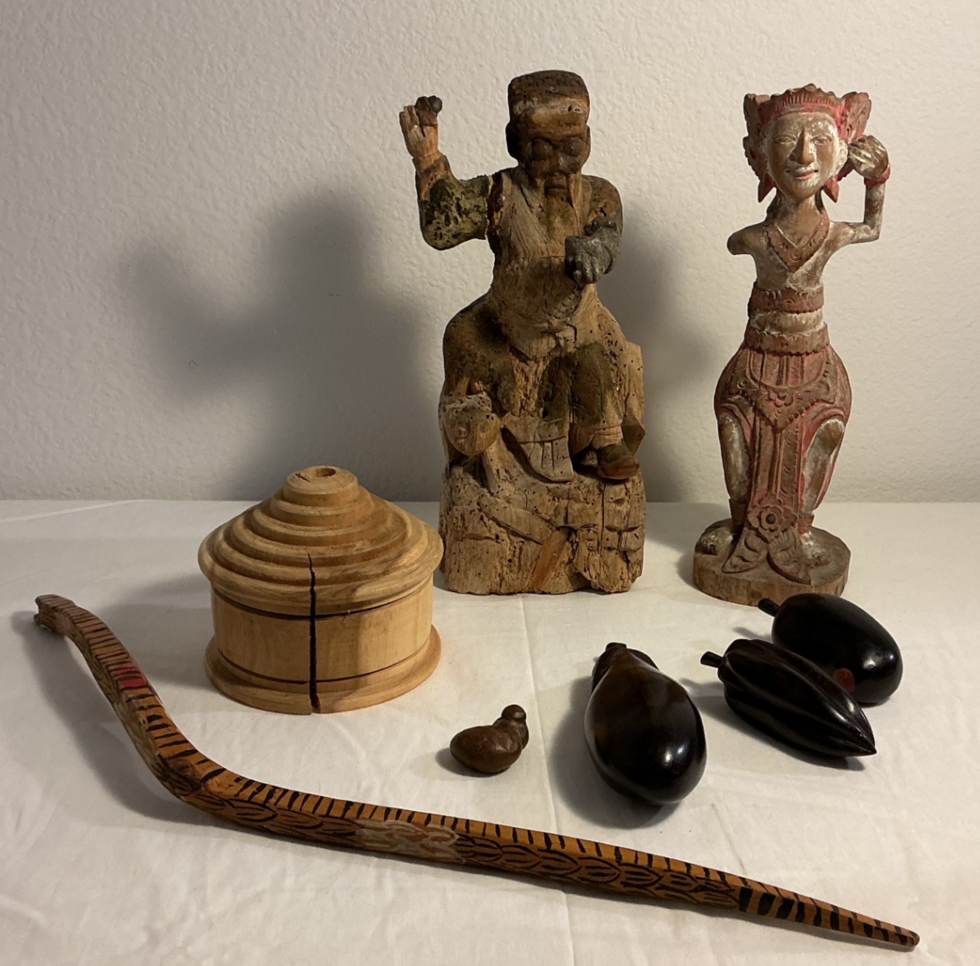 Indonesian Vintage Wood Scultpures, and more - image 1 of 5