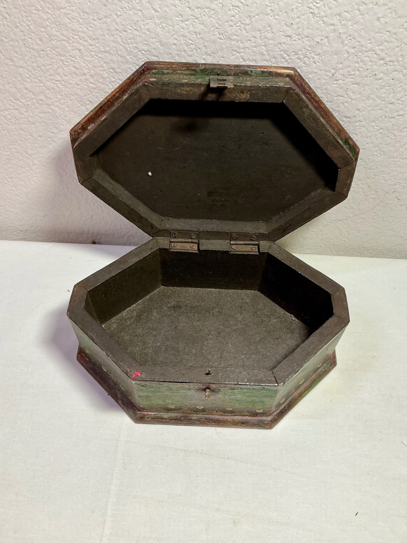 Wood and Metal Inlay Boxes and Metal vase - image 7 of 13