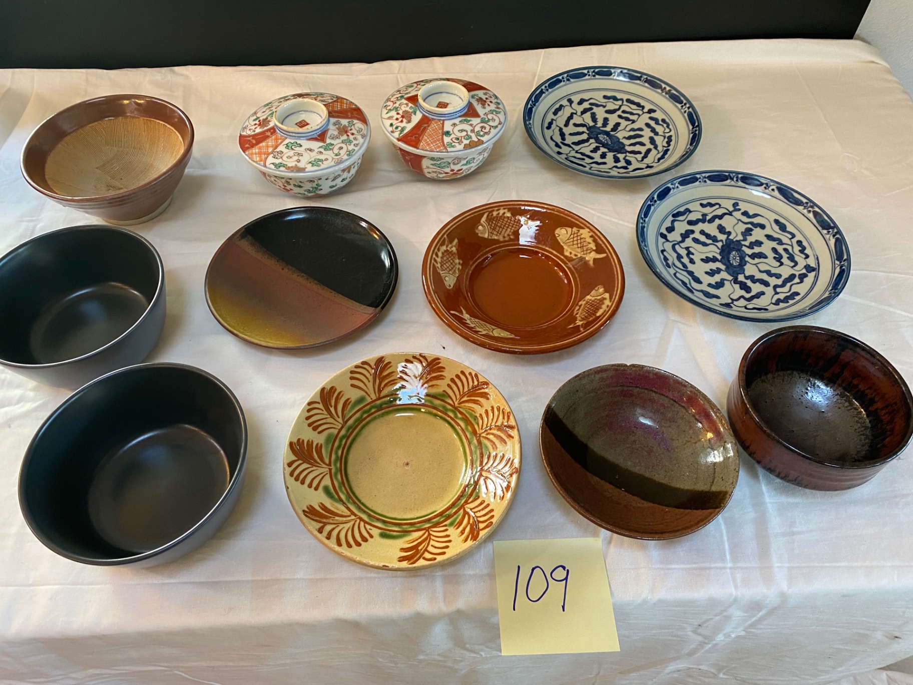 Small Pottery Dishes, Plates and Cups - image 1 of 13