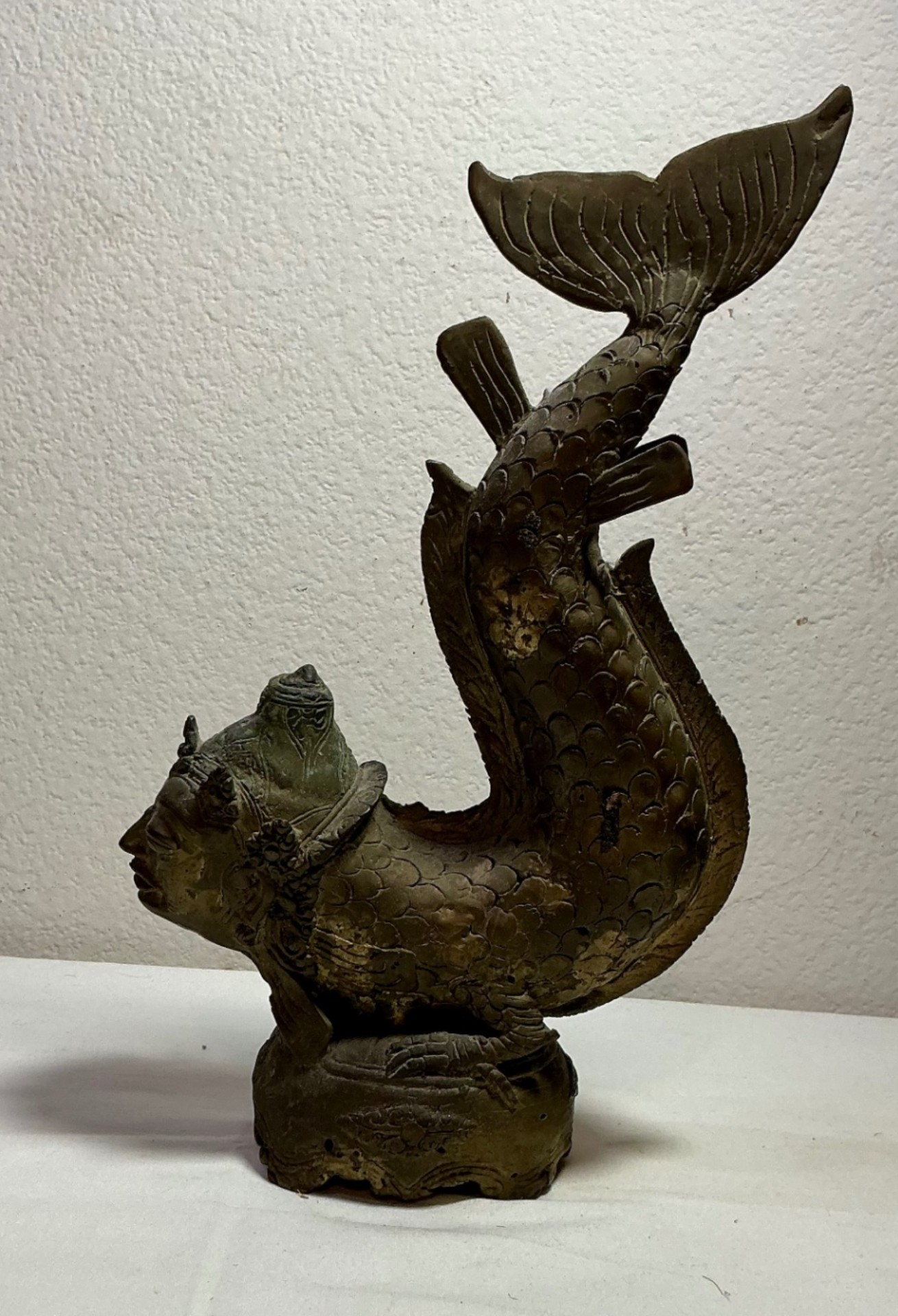 Bronze Dragon Fish Sculpture and Door Knocker - image 3 of 6