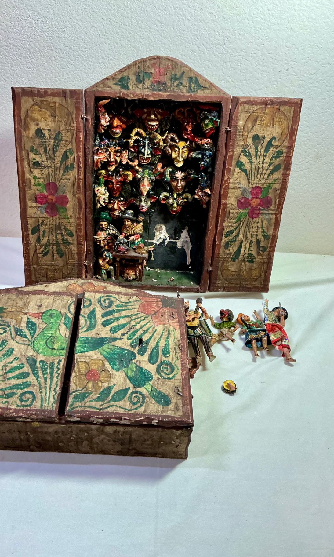 Pair of Peruvian Retablo - image 1 of 8