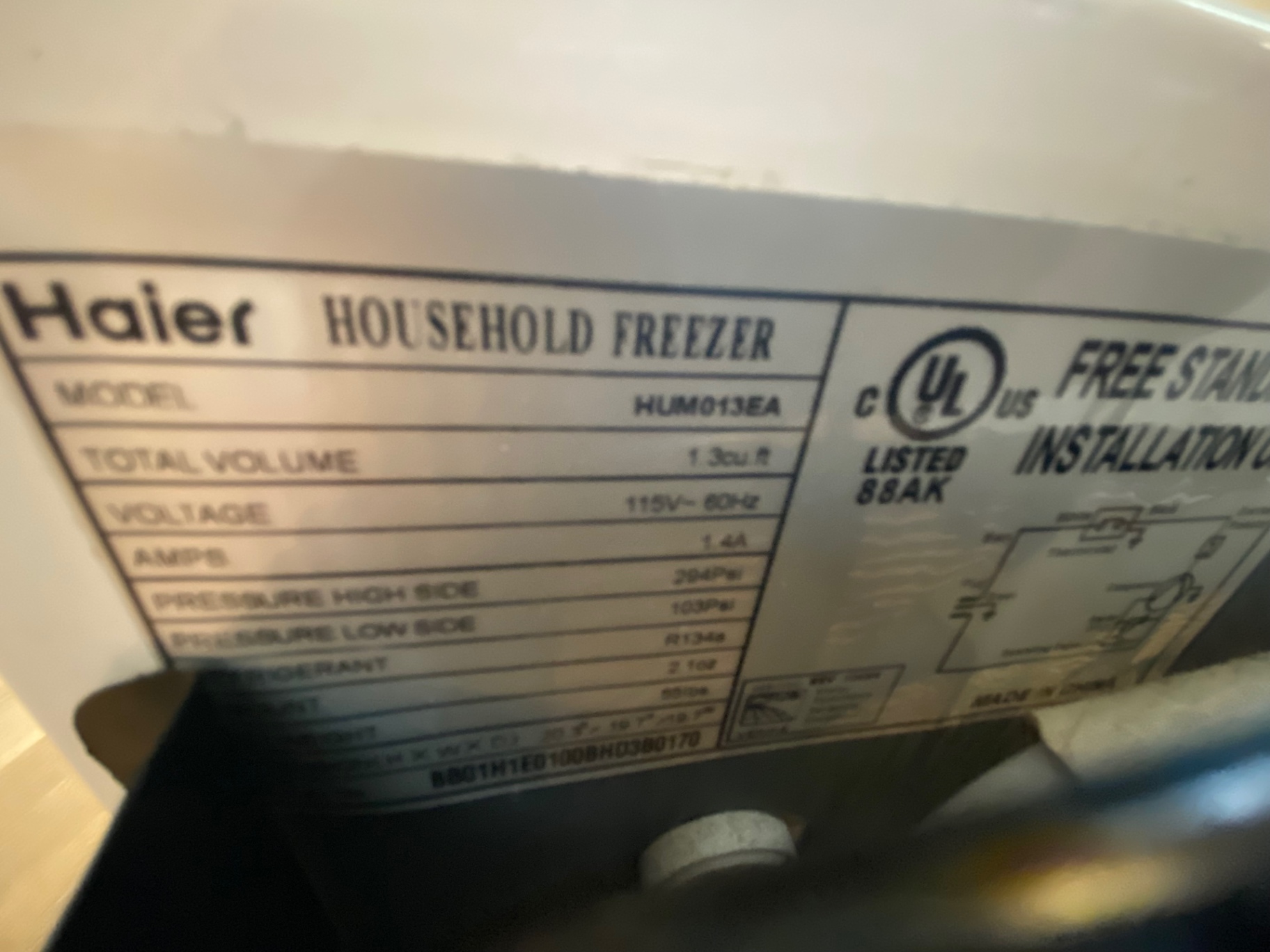 White Mini-Freezer from Haier - image 8 of 8