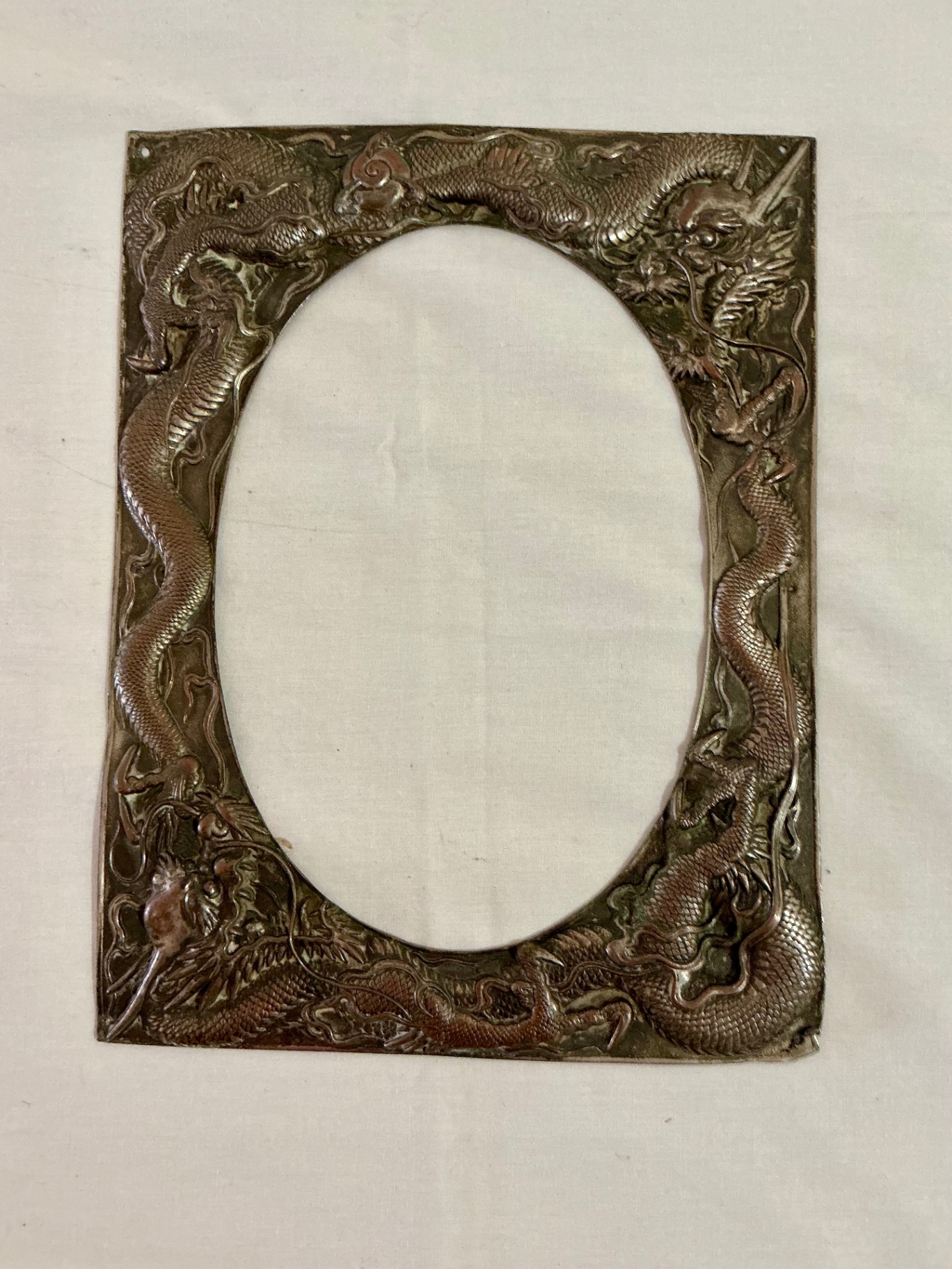 Framed print of Kimono w/Poem, vintage metal frames - image 7 of 11