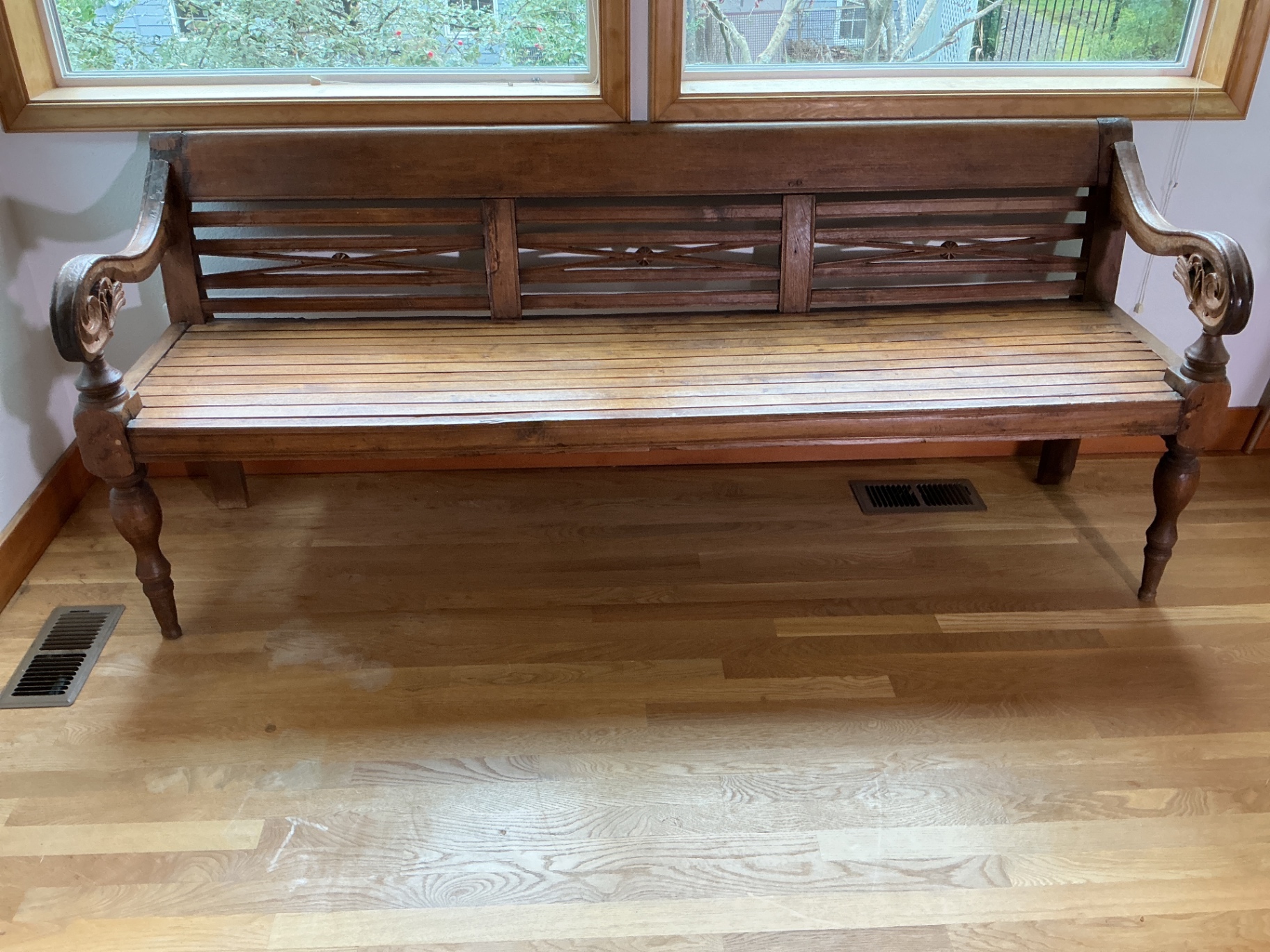 Indonesian Solid wood bench - image 1 of 5