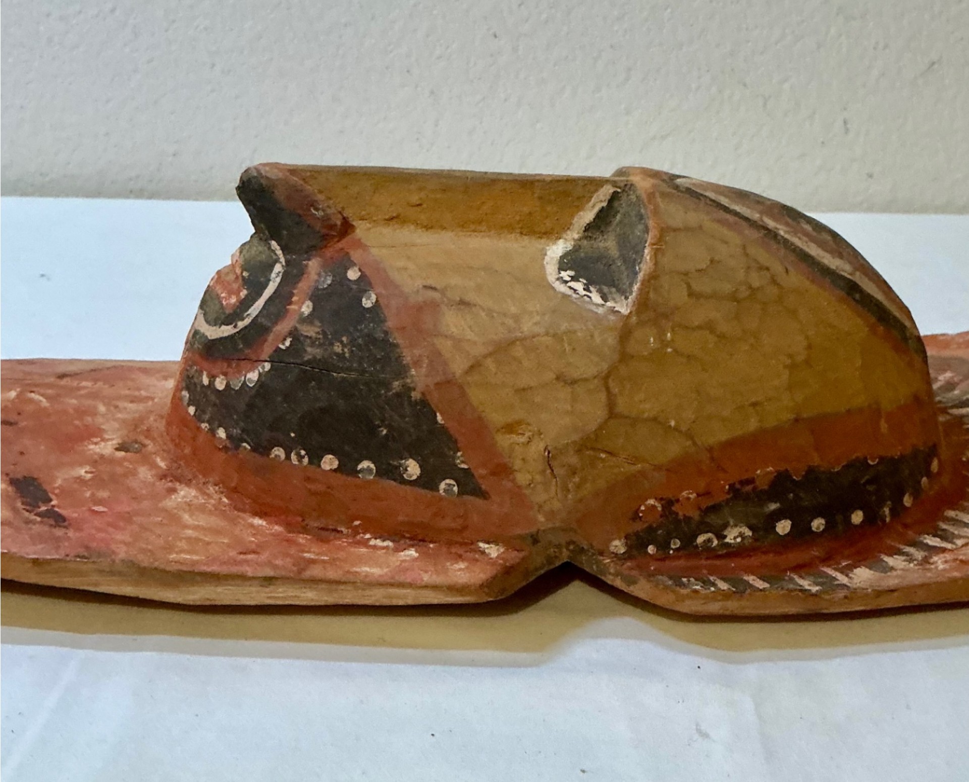 Folk Art Wooden Mask African - image 4 of 5
