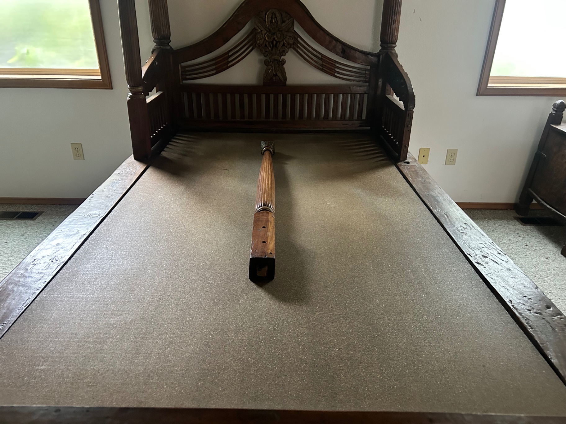 Indonesian Solid Wood Canopy bed - image 14 of 14