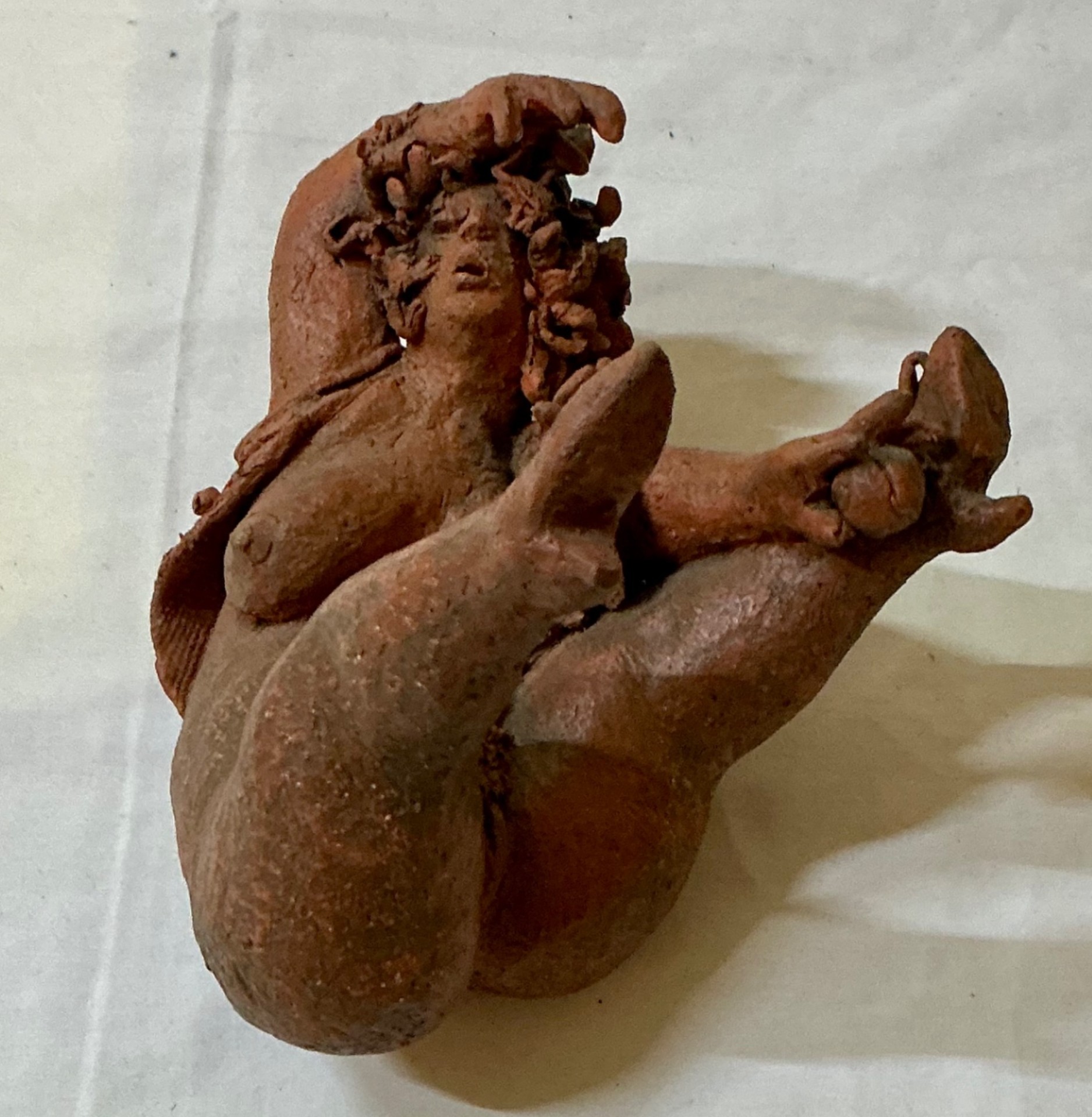 Trio of Terra cotta Rubenesque Nudes - image 12 of 14