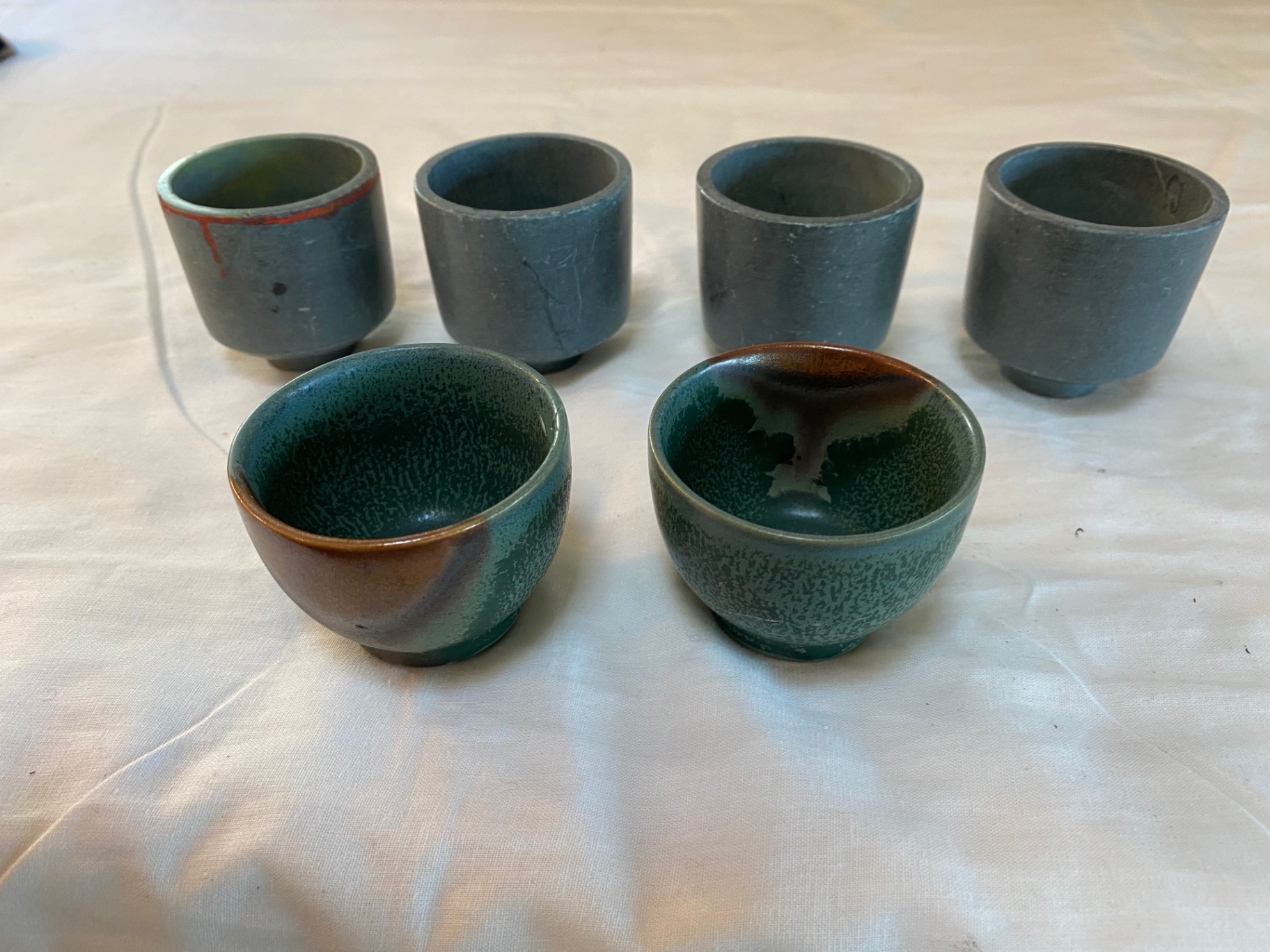 Hand Made pottery bowls, spoons, and drinking cups - image 8 of 22