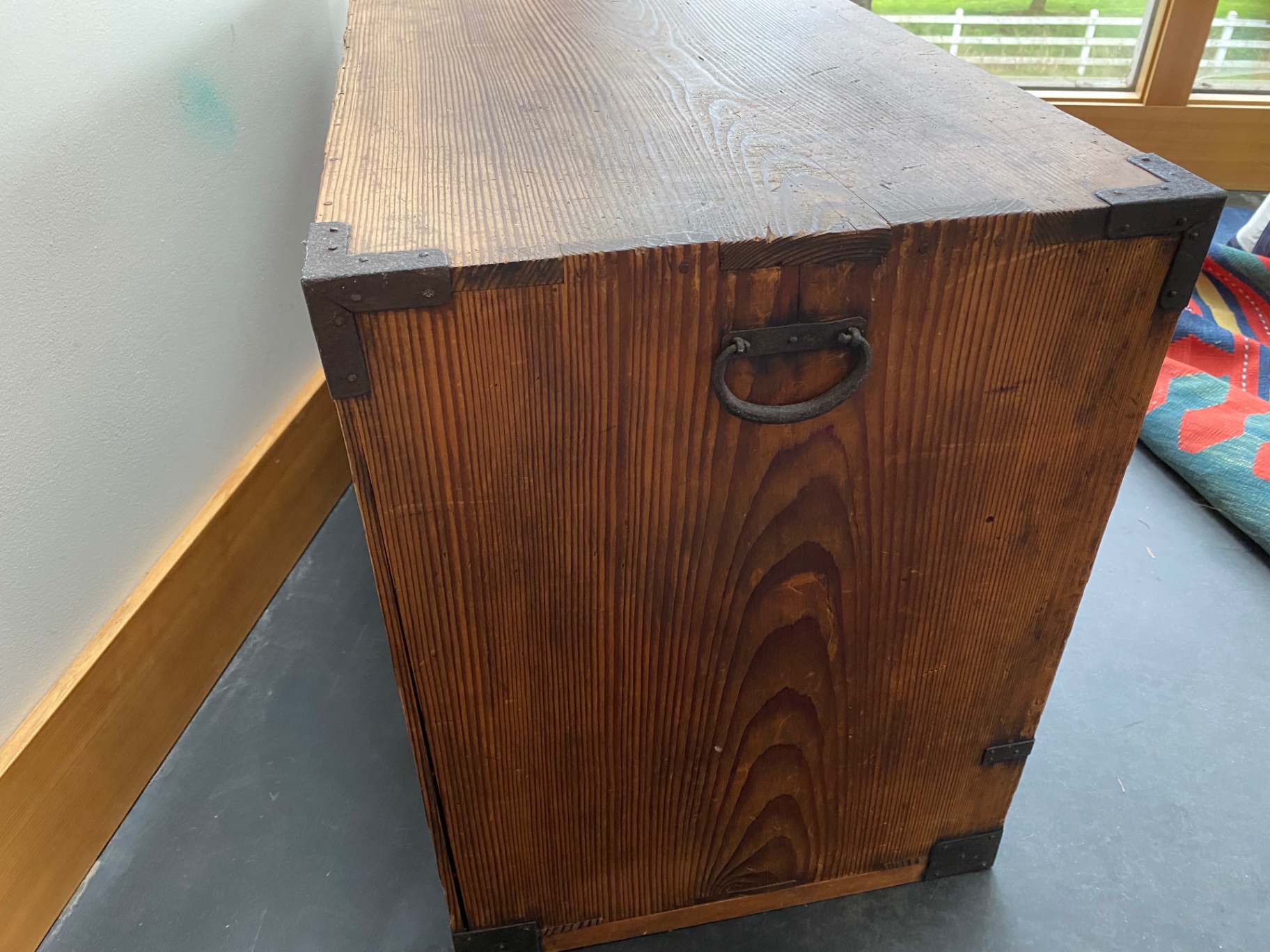Antique Japanese Kansai Cedar merchant Cabinet - image 5 of 6