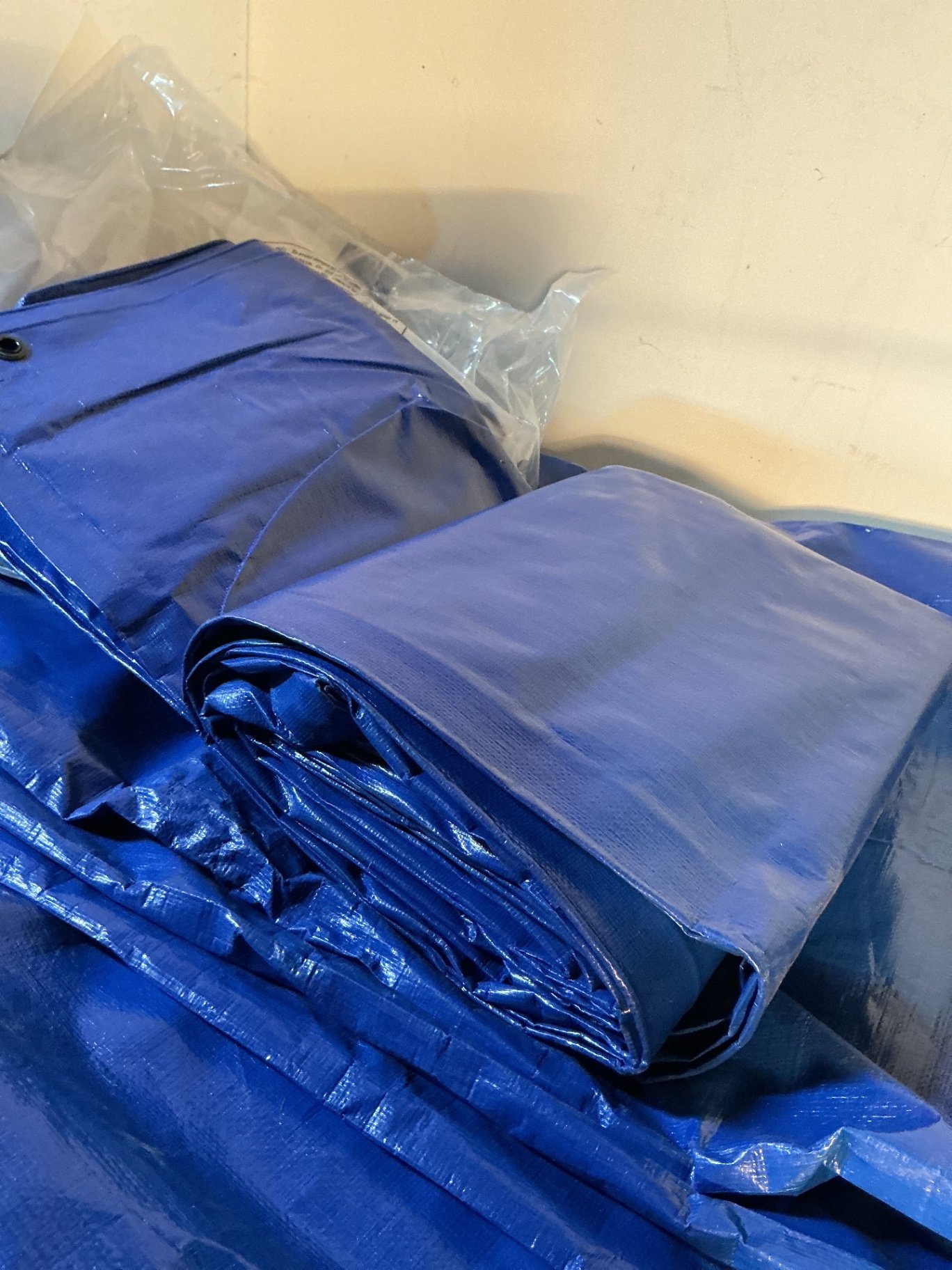 Three large blue tarps - image 3 of 3