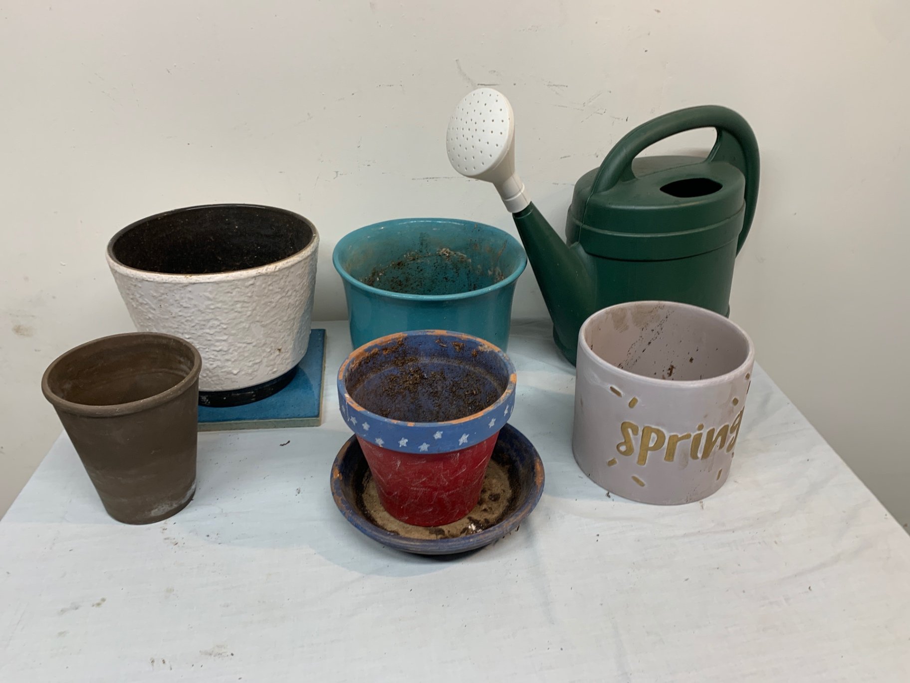 Painted or Glazed Ceramic Pots - image 2 of 4