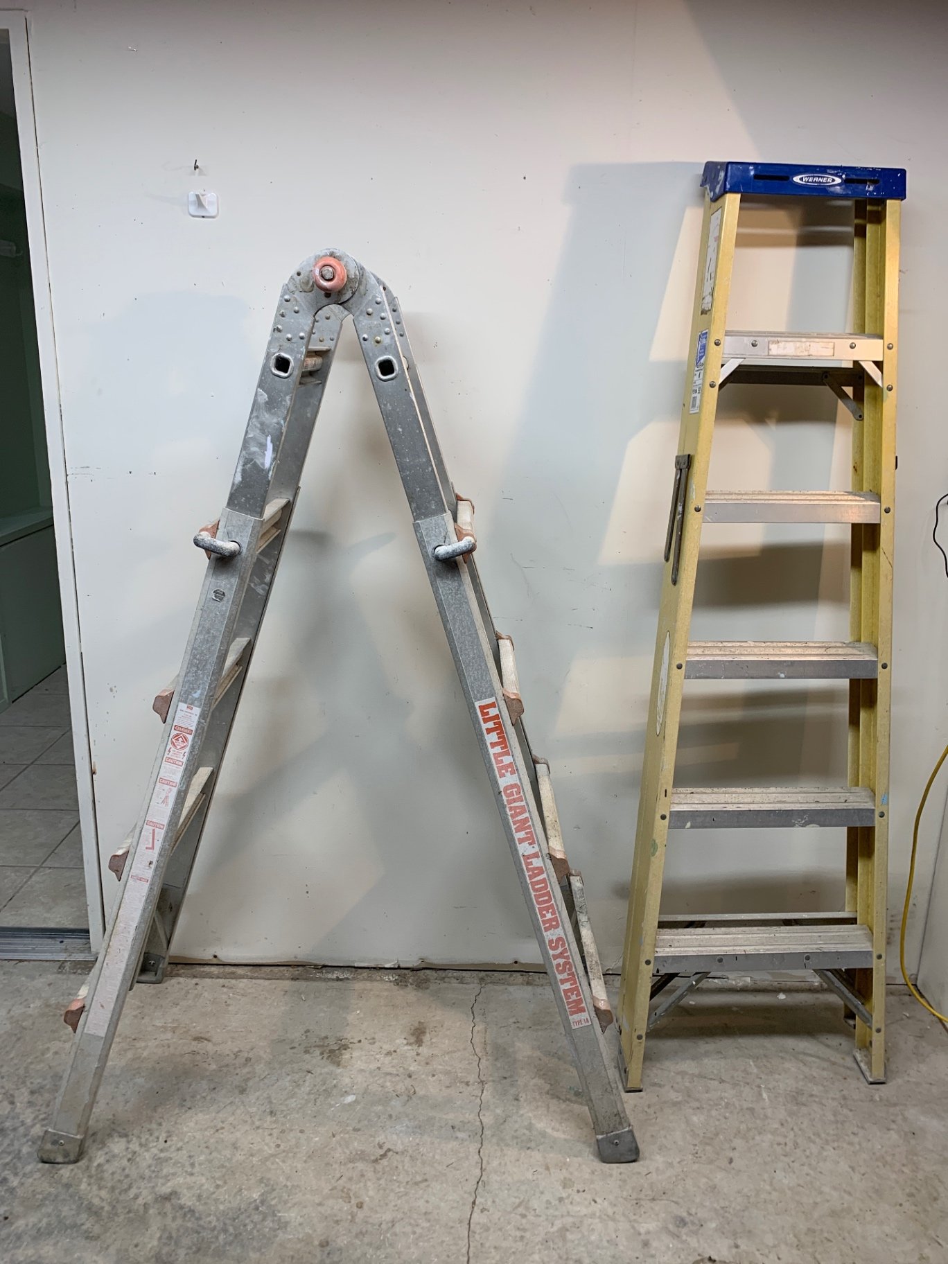 Aluminum Little Giant Ladder and 6ft Werner - image 1 of 6