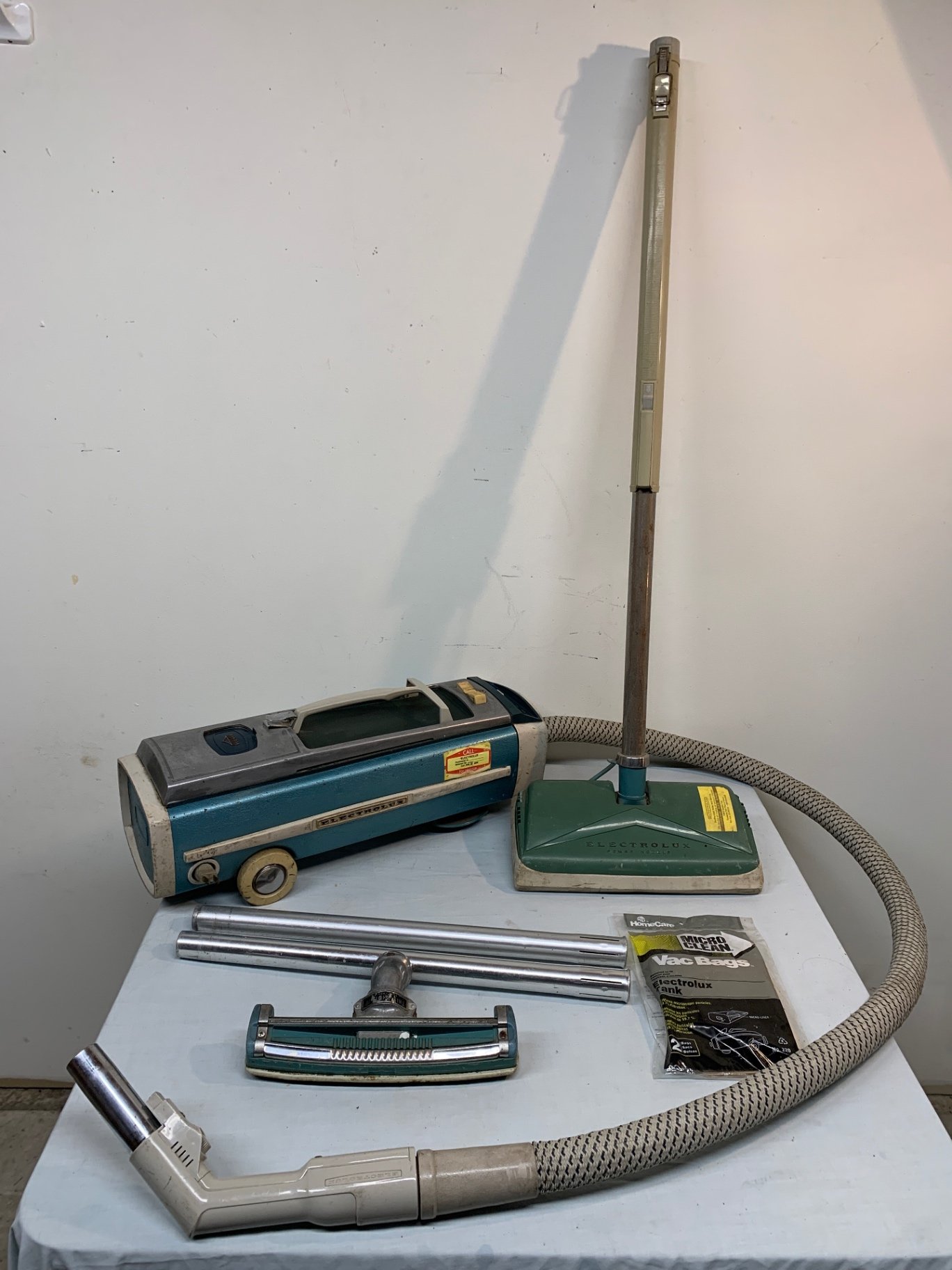 Vintage Electrolux vacuum cleaner with attachments and bags - image 1 of 6