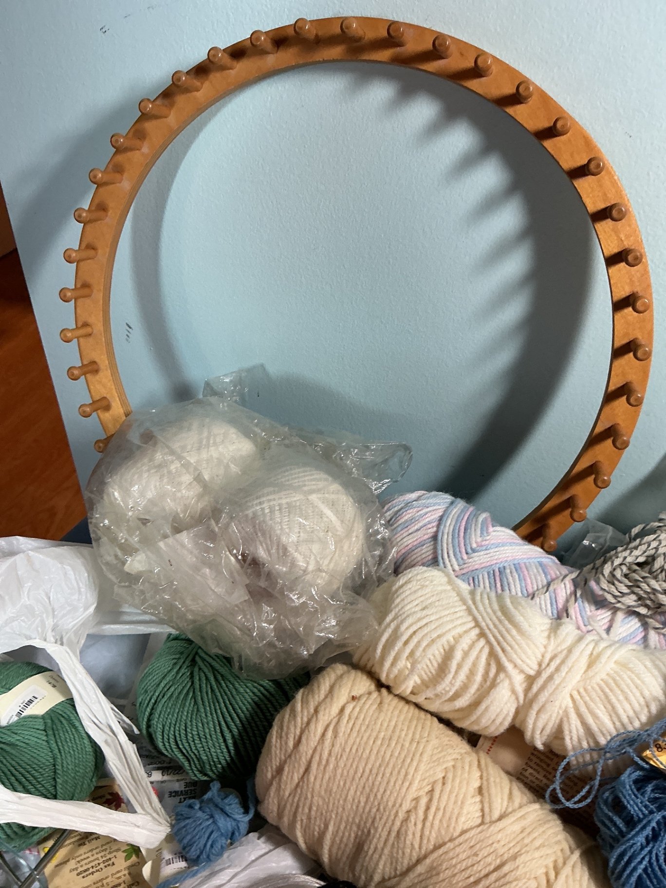 Assorted Yarn, Knitting Tools, and Circular Loom - image 4 of 4
