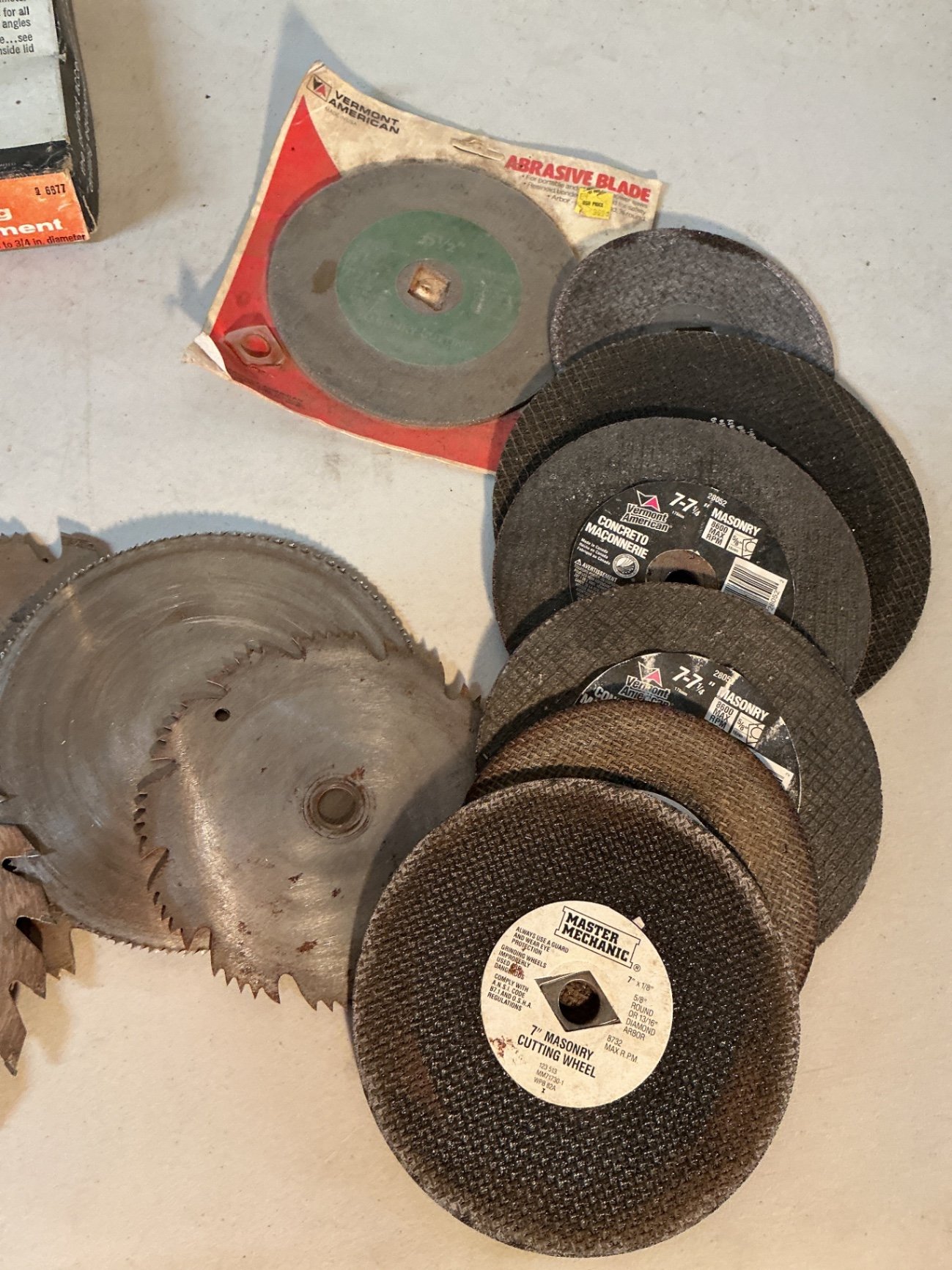 Assorted saw blades, grinding wheels, and drill accessories - image 3 of 3