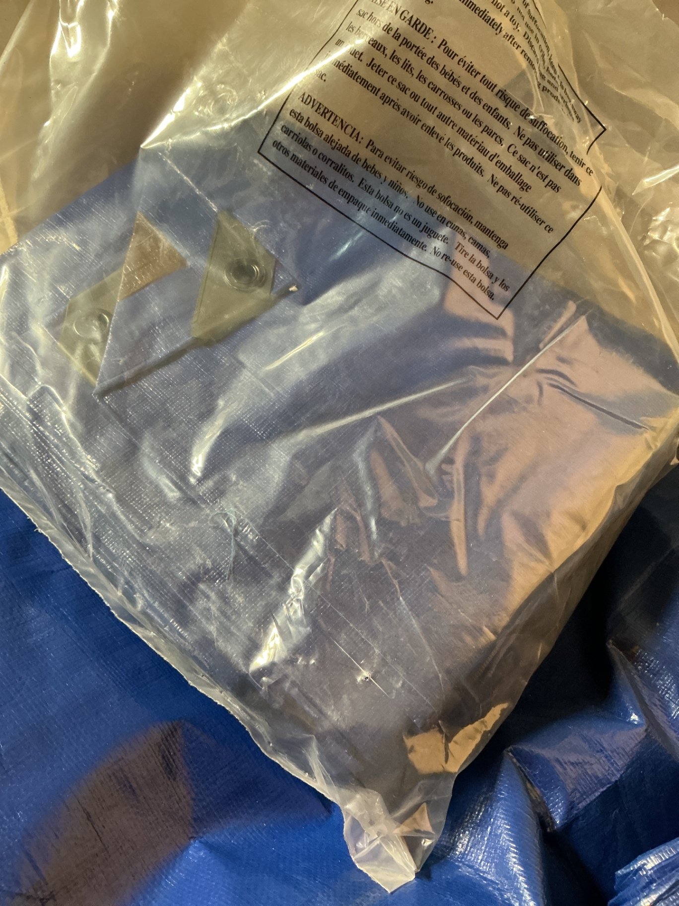Three large blue tarps - image 2 of 3