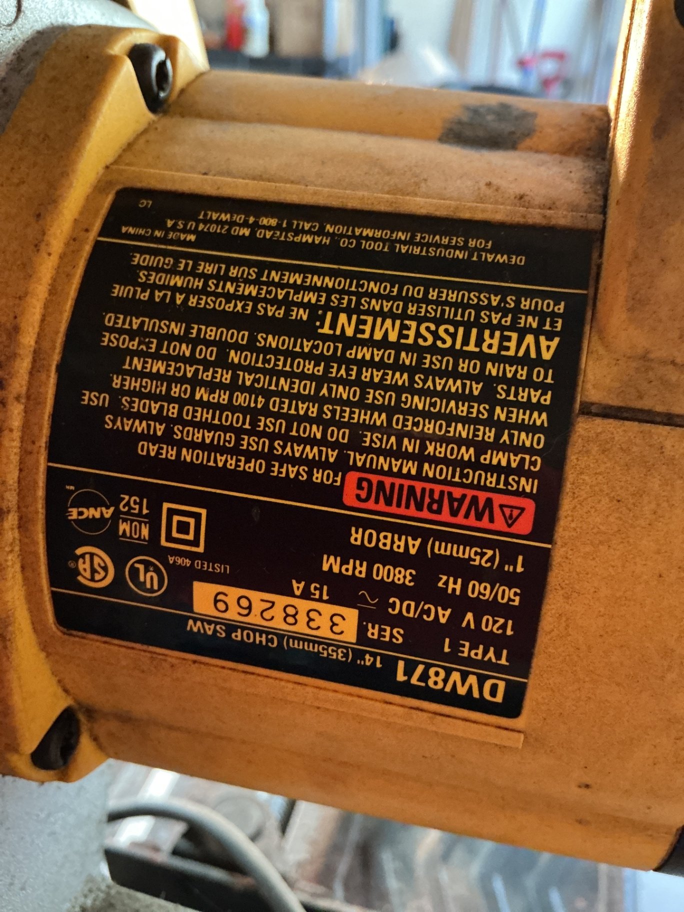DeWalt 14” chopsaw - image 3 of 5