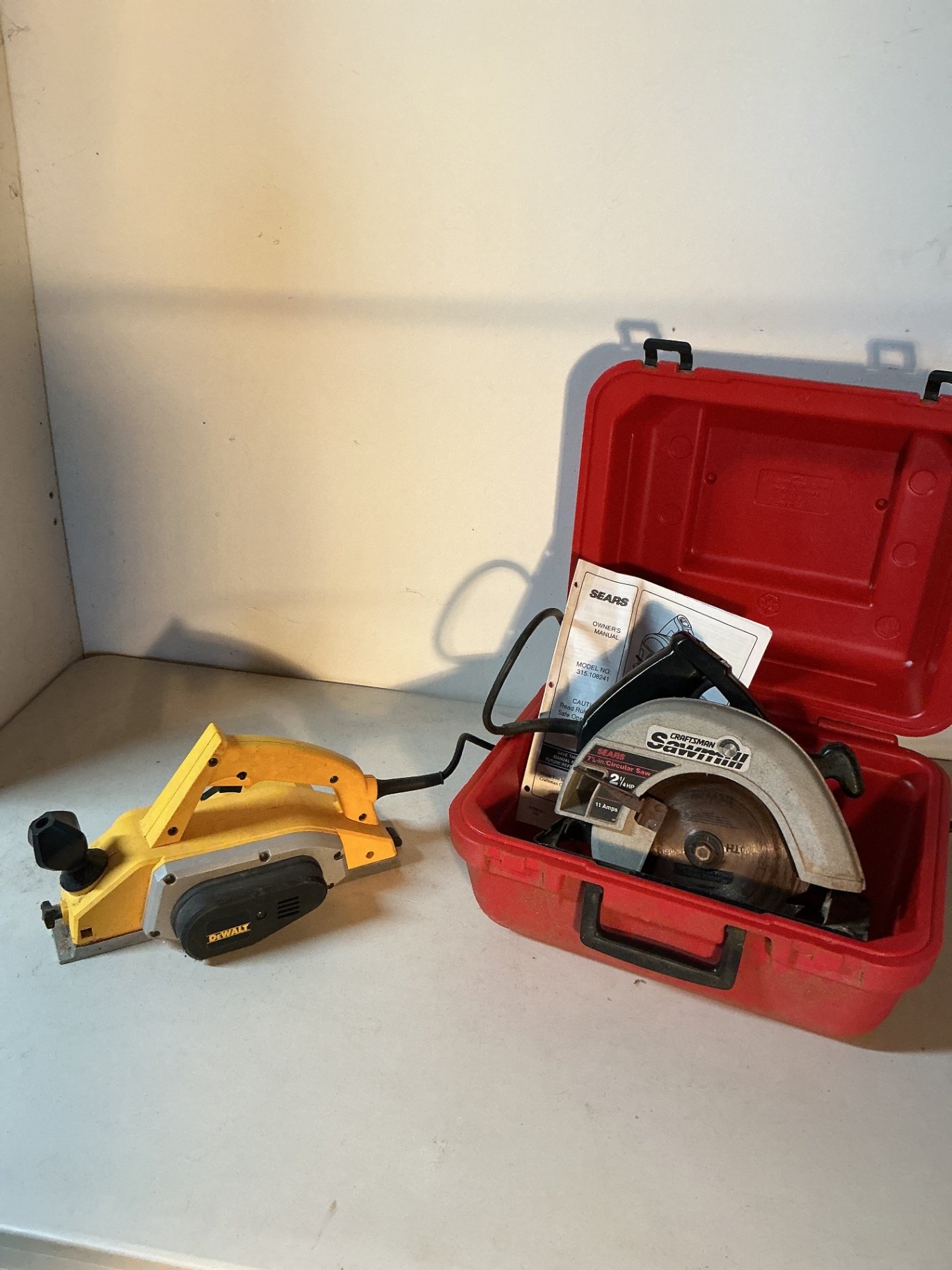 Dewalt thickness planer, Craftsman circular saw  - image 1 of 5