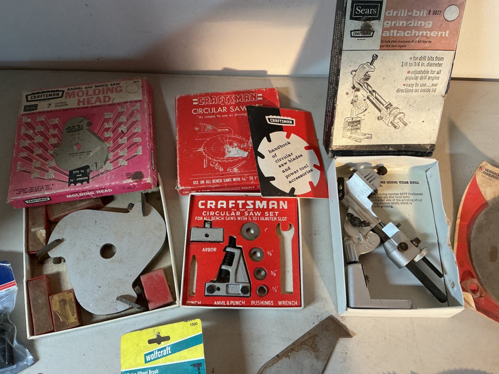 Assorted saw blades, grinding wheels, and drill accessories - image 2 of 3