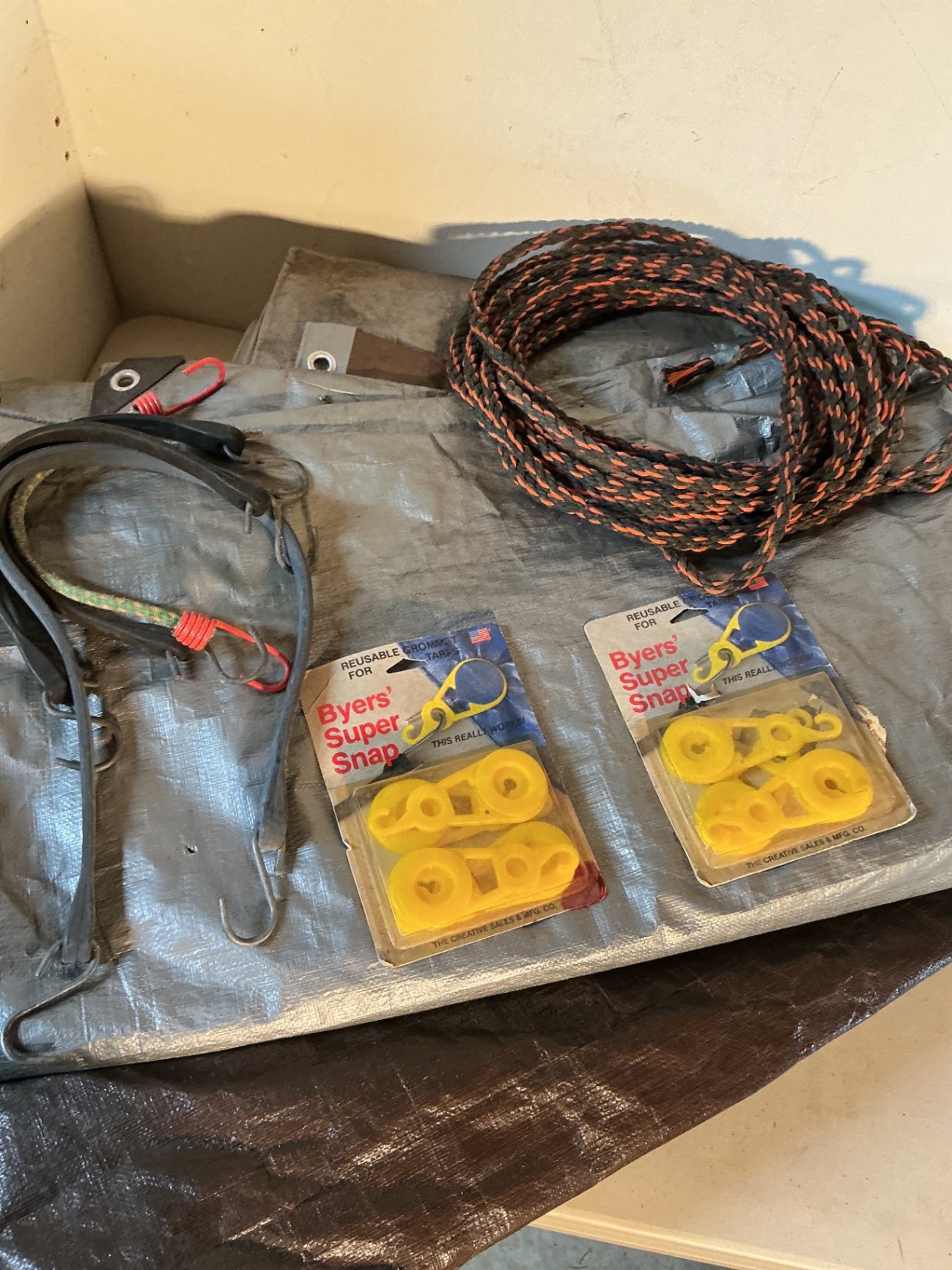 Tarps, rope, and tarp fasteners - image 2 of 3