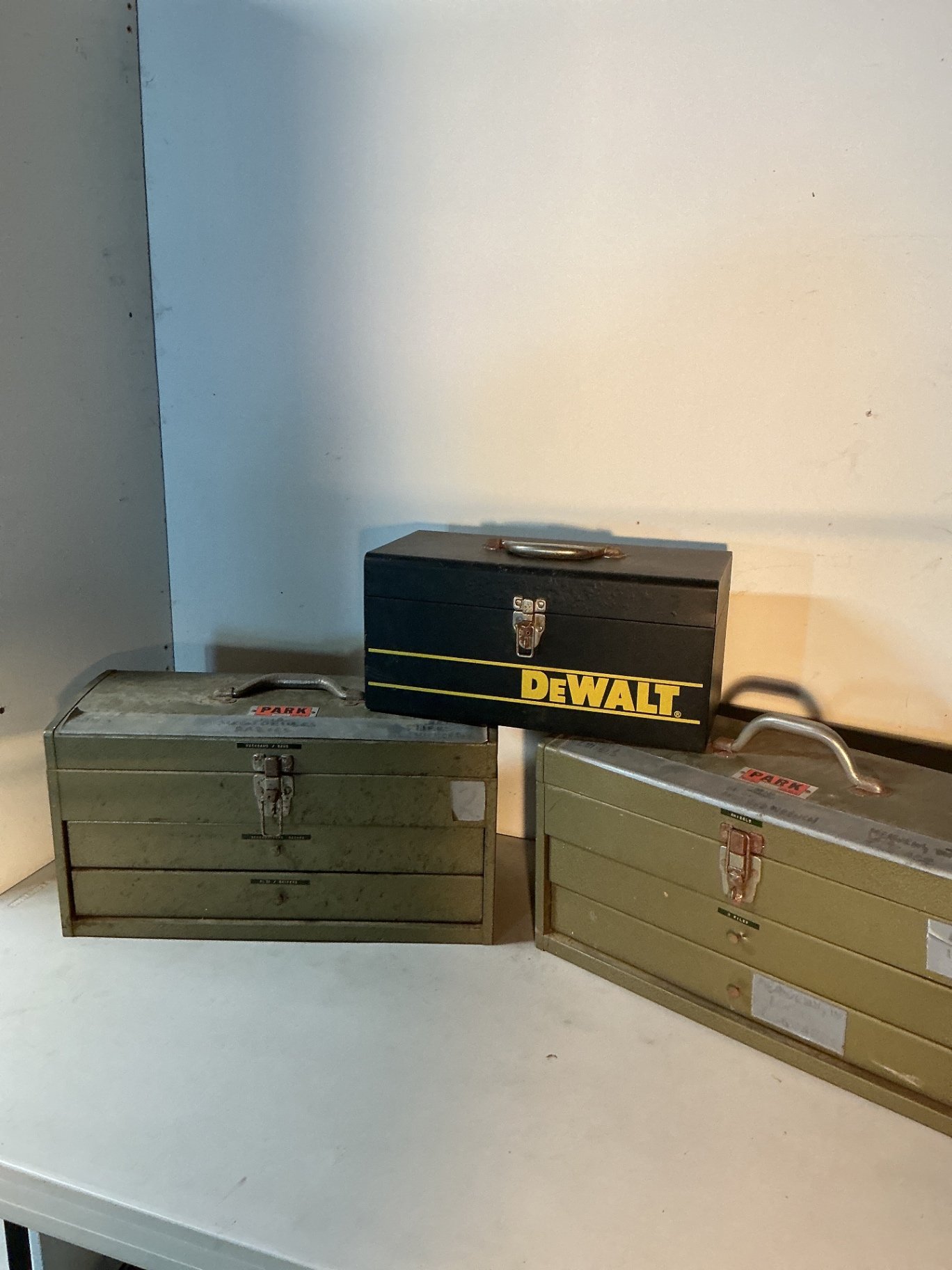 Metal tool boxes and chests (DeWALT and Park) - image 1 of 7