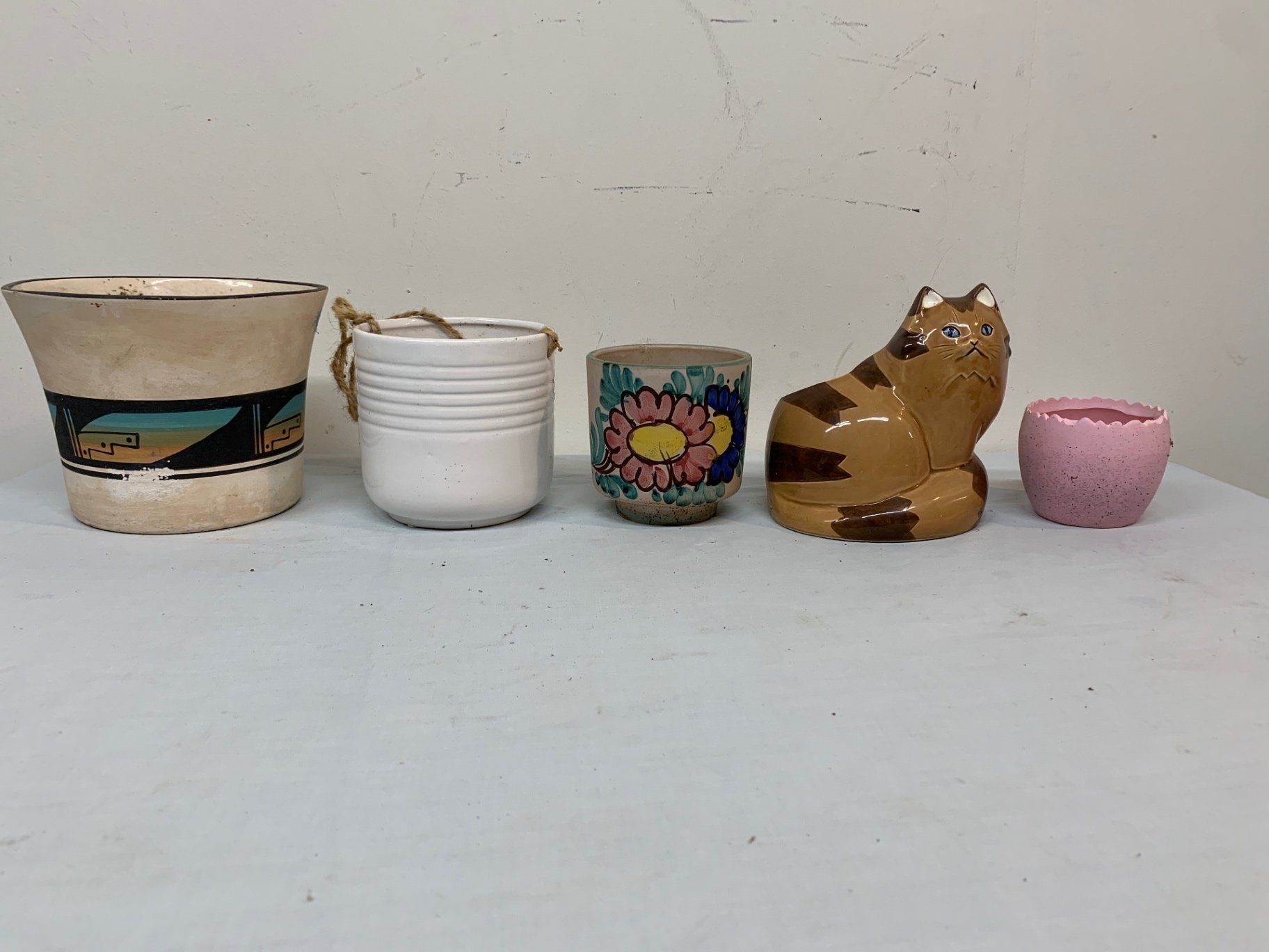 Painted or Glazed Ceramic Pots - image 4 of 4
