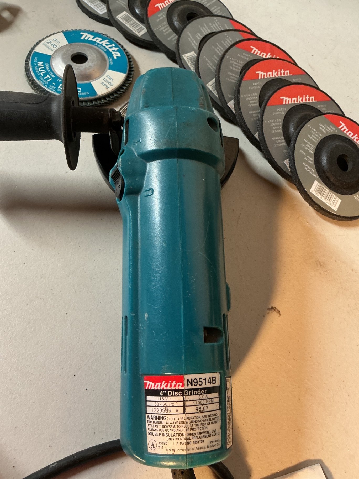 Makita 4-inch Disc Grinder and Craftsman belt sander - image 4 of 4