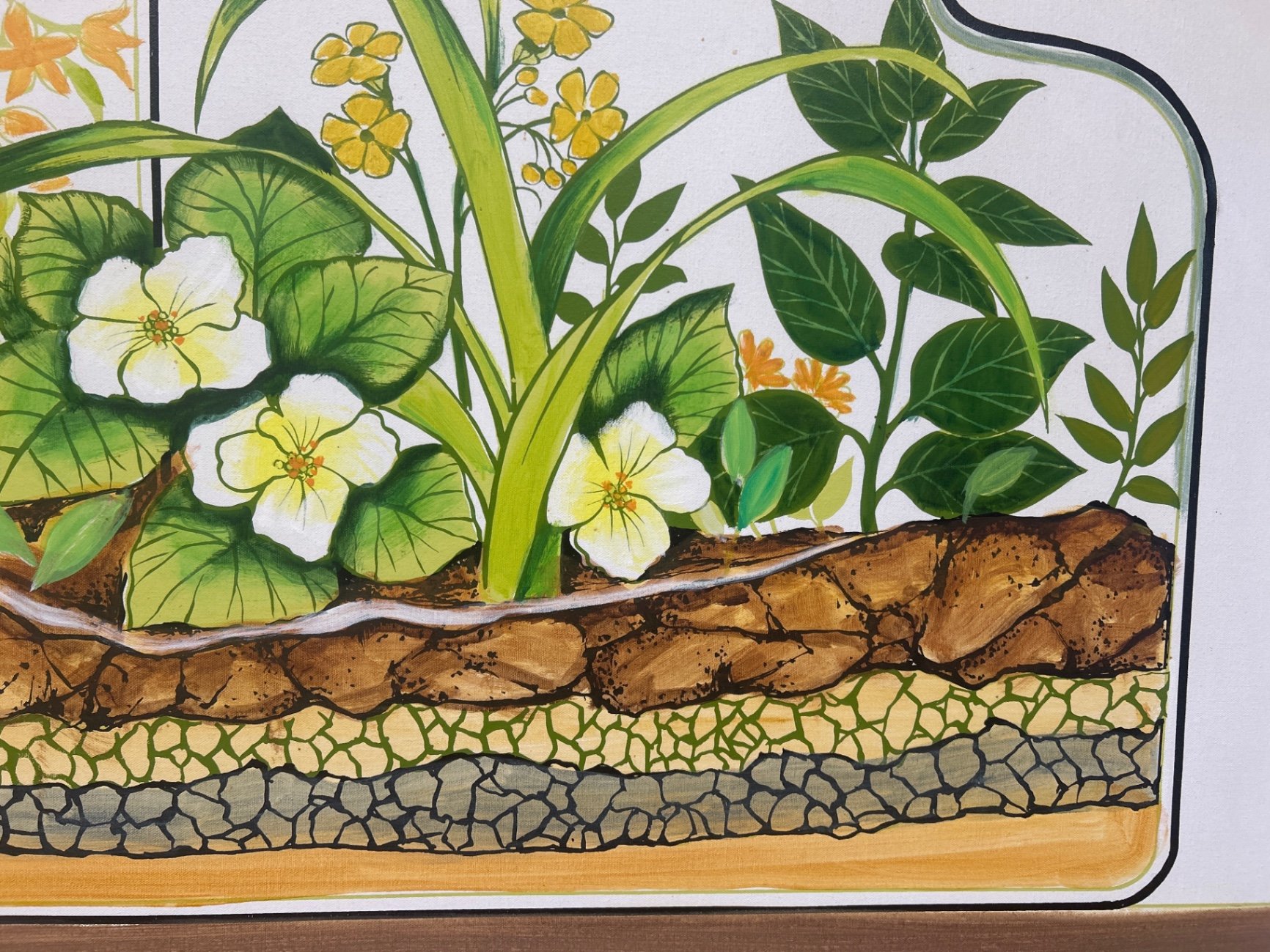 Large painting of terrariums - image 3 of 4