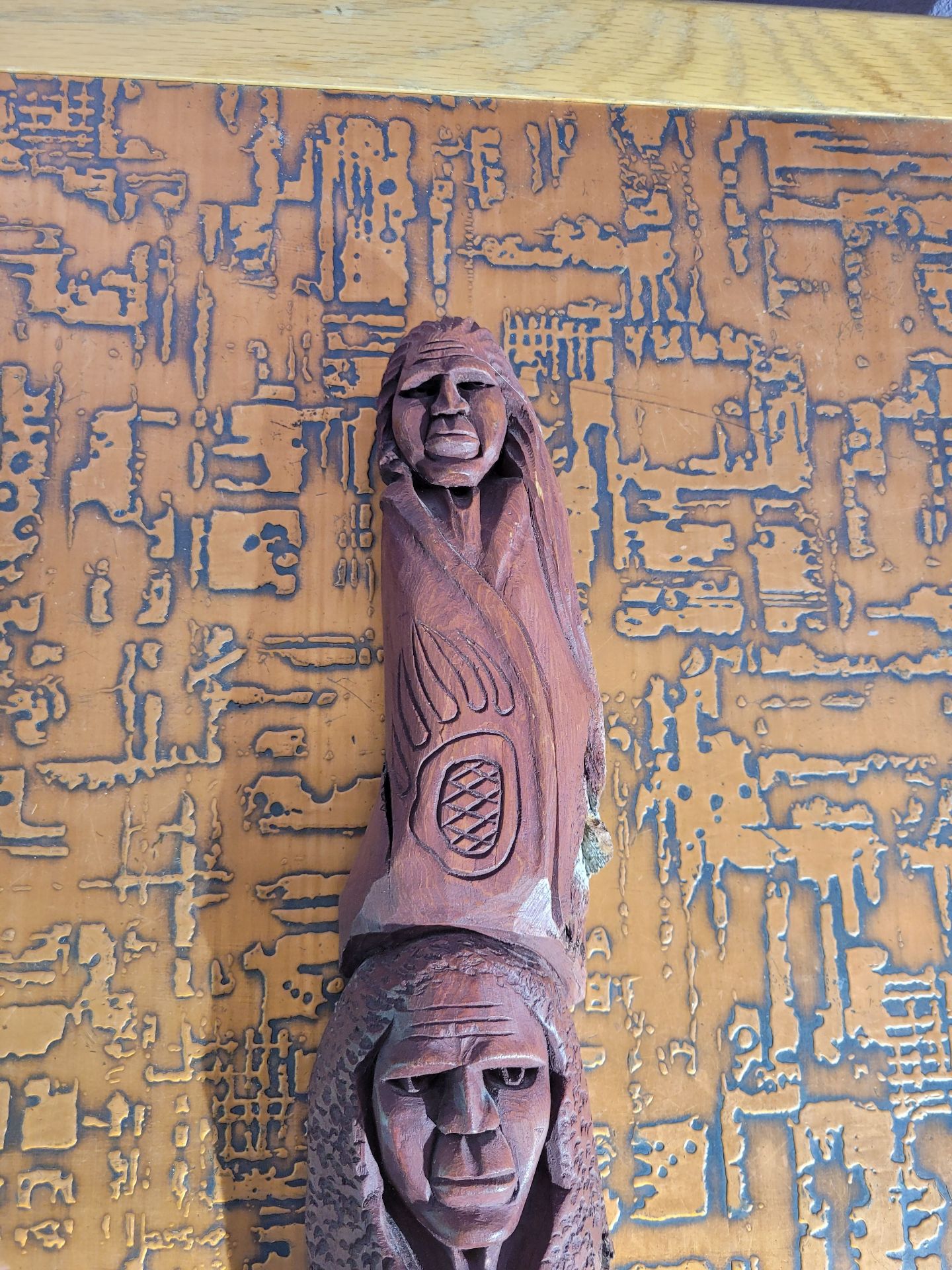 Awesome Native Carved Cedar - image 5 of 10