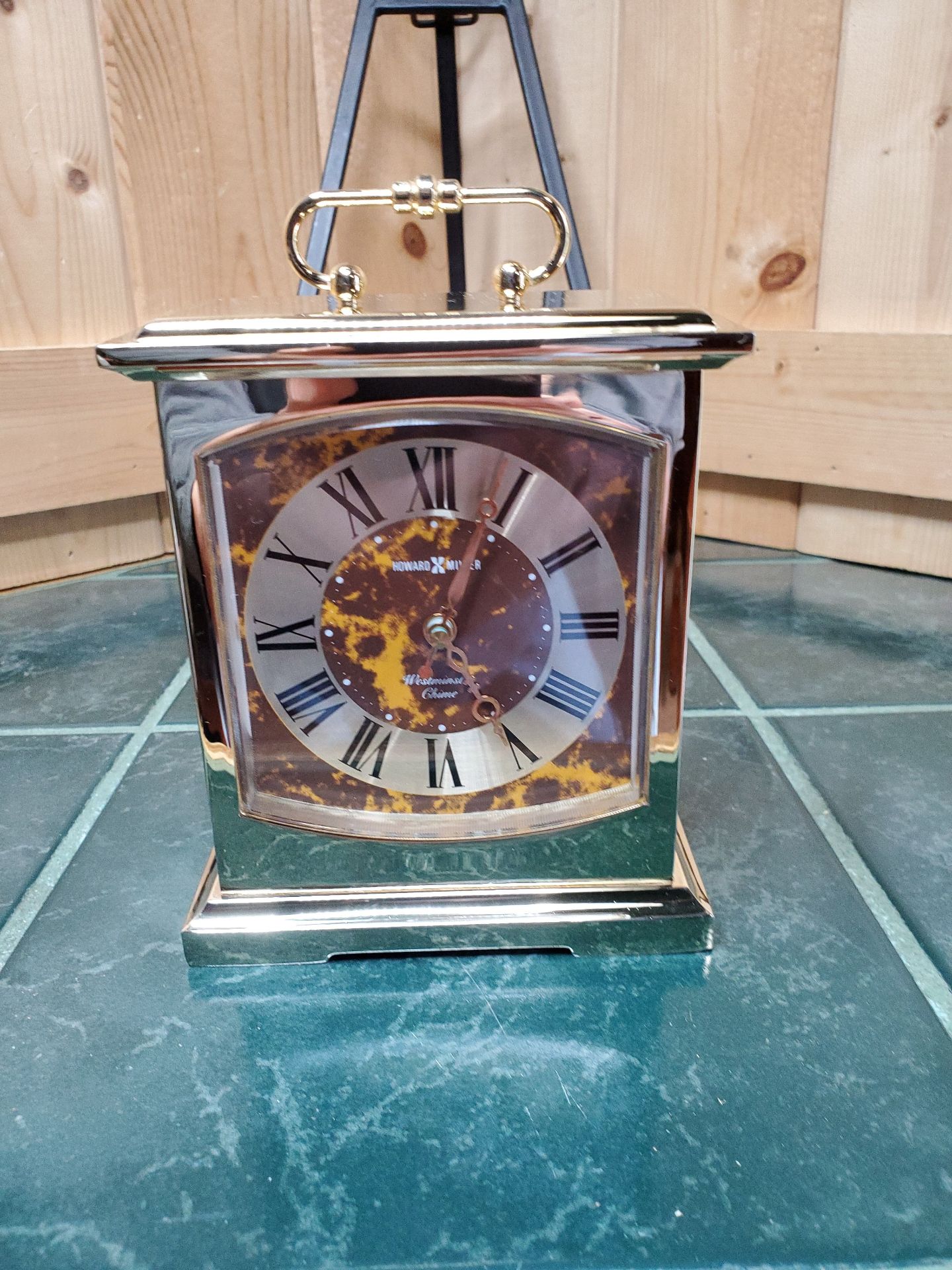Howard Miller Brass Mantel Clock - image 1 of 10