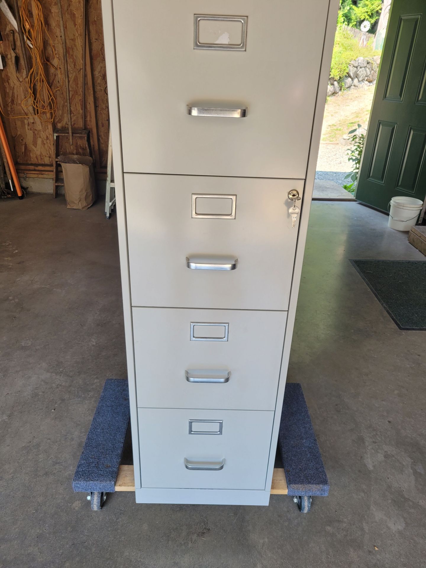 Metal File Cabinet With Keys - image 1 of 10