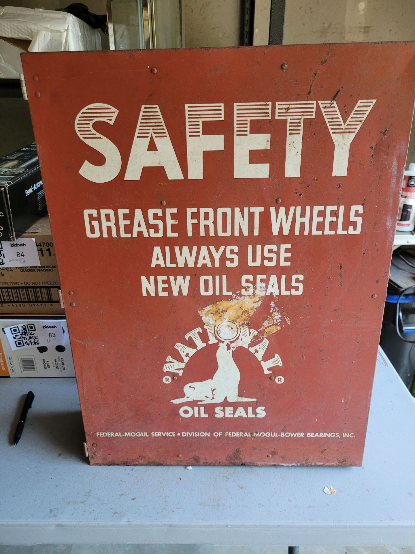 National Oil Seals Metal Storage Box - image 1 of 9